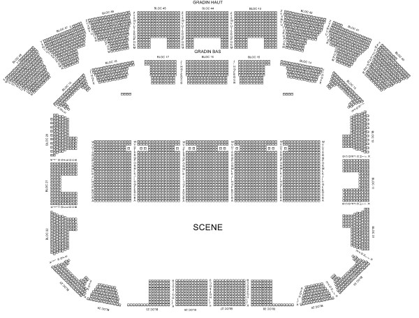 Plan de salle Narbonne Aréna