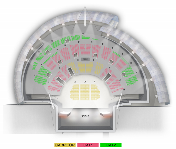 Plan de salle Zenith de Rouen