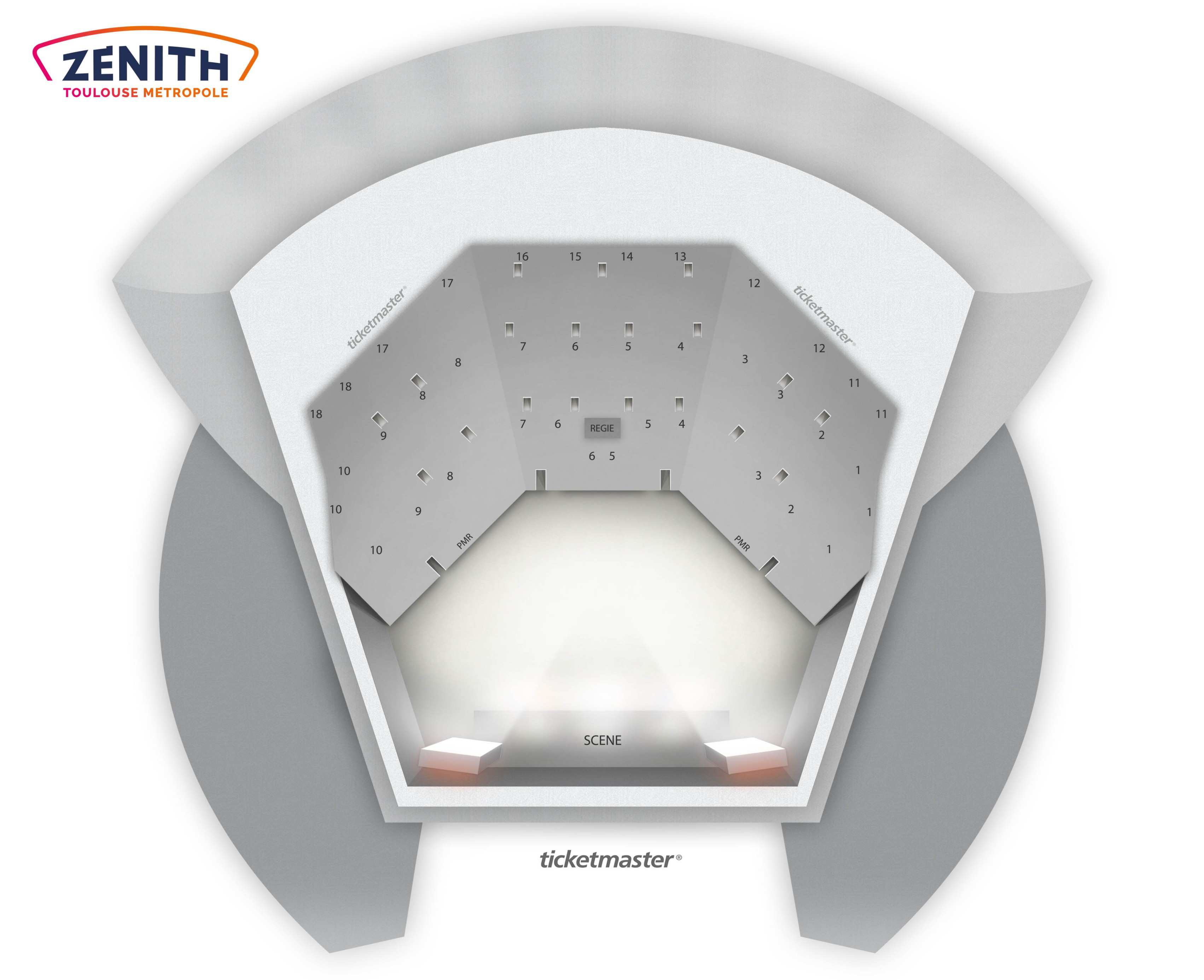 Plan de salle - ZENITH TOULOUSE METROPOLE