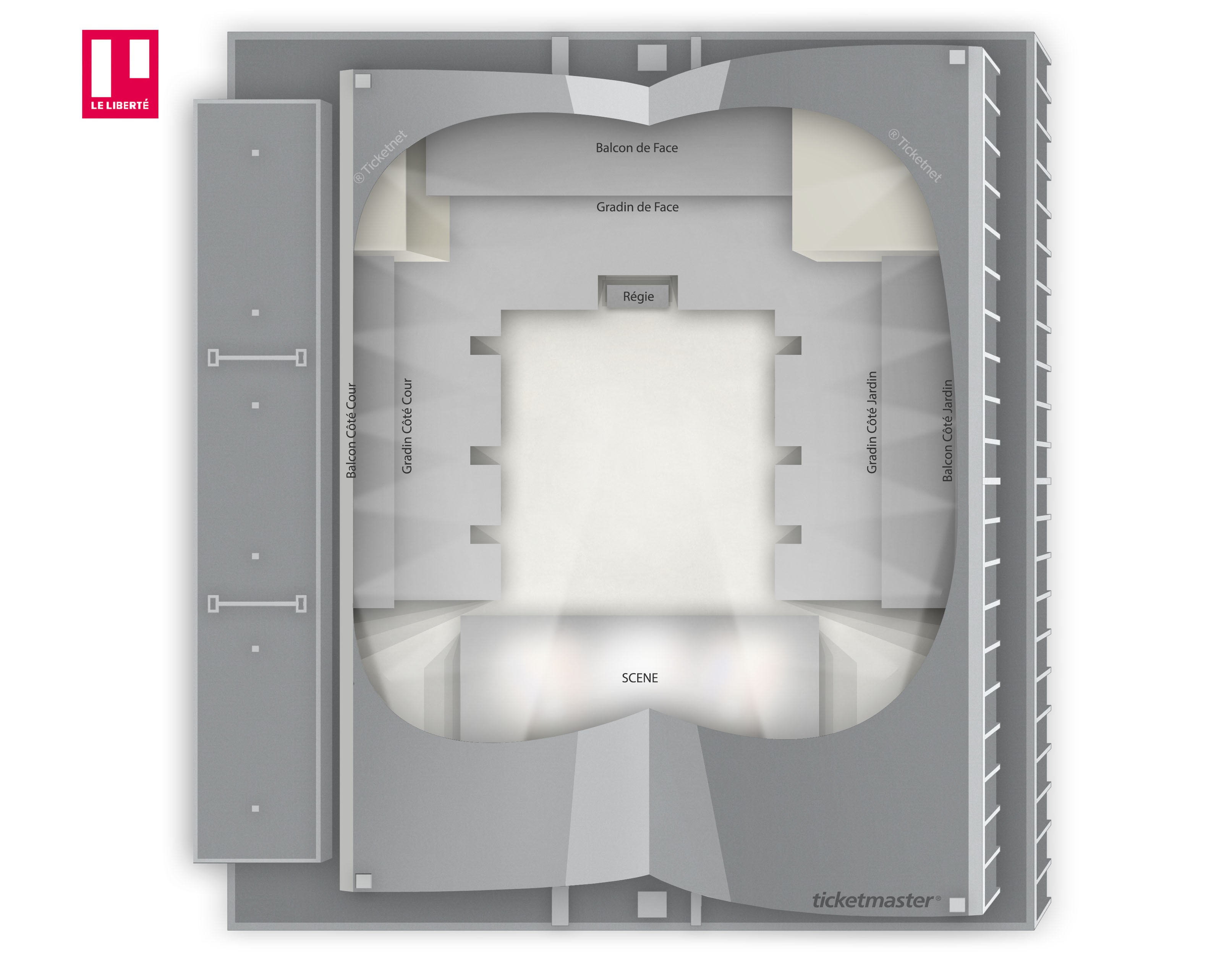 Plan de salle - LE LIBERTE - RENNES