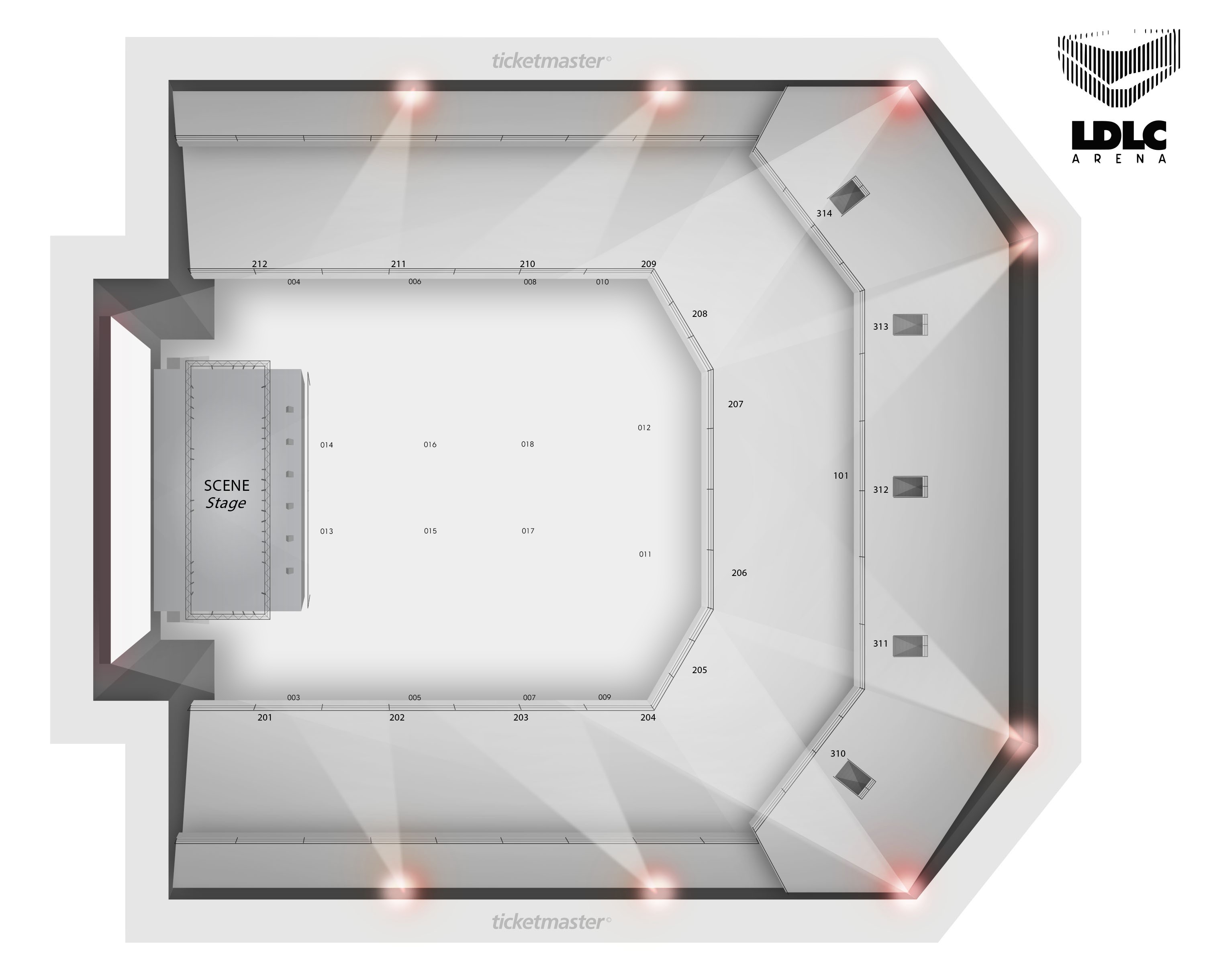 Plan de salle - LDLC ARENA