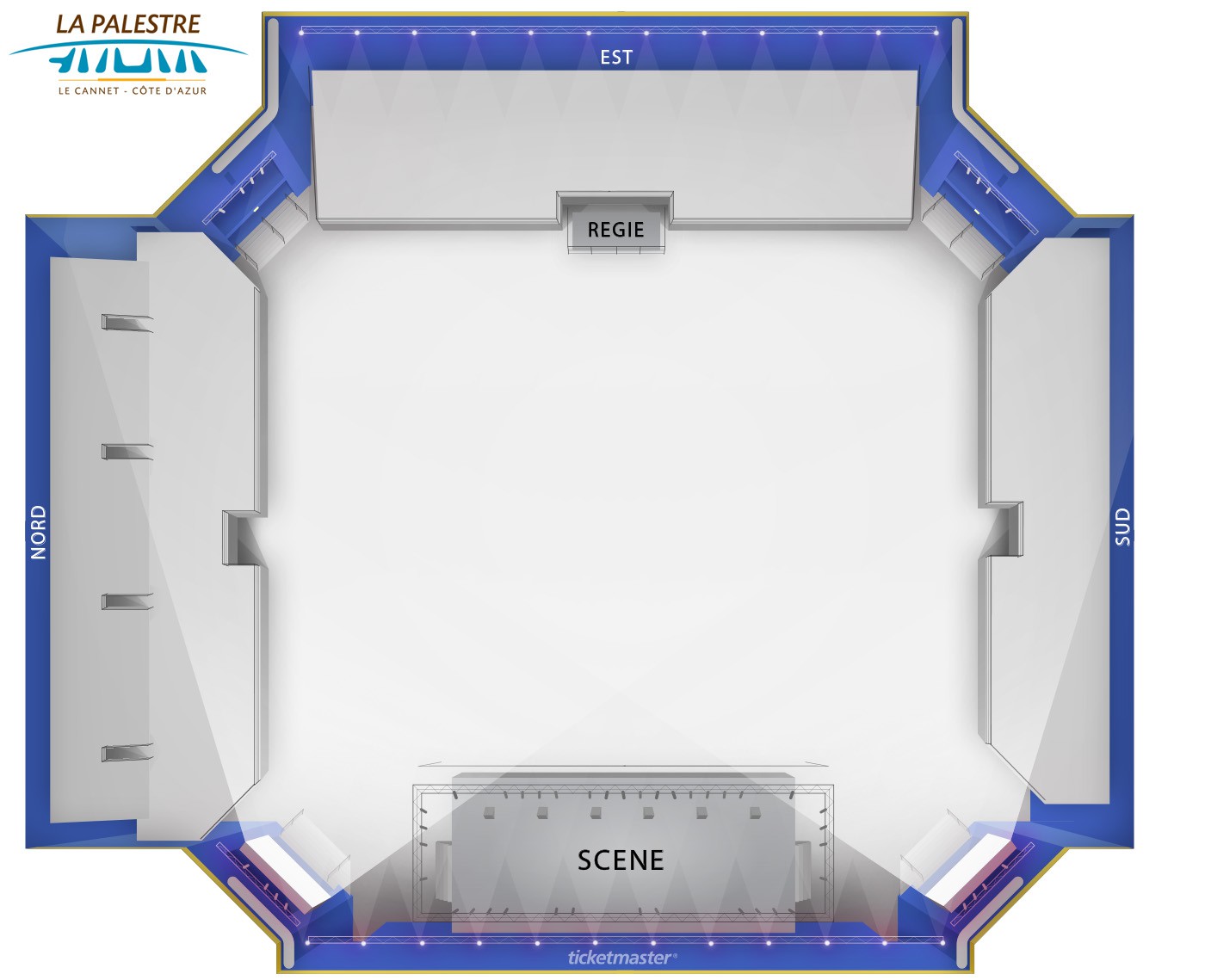 Plan de salle - LA PALESTRE