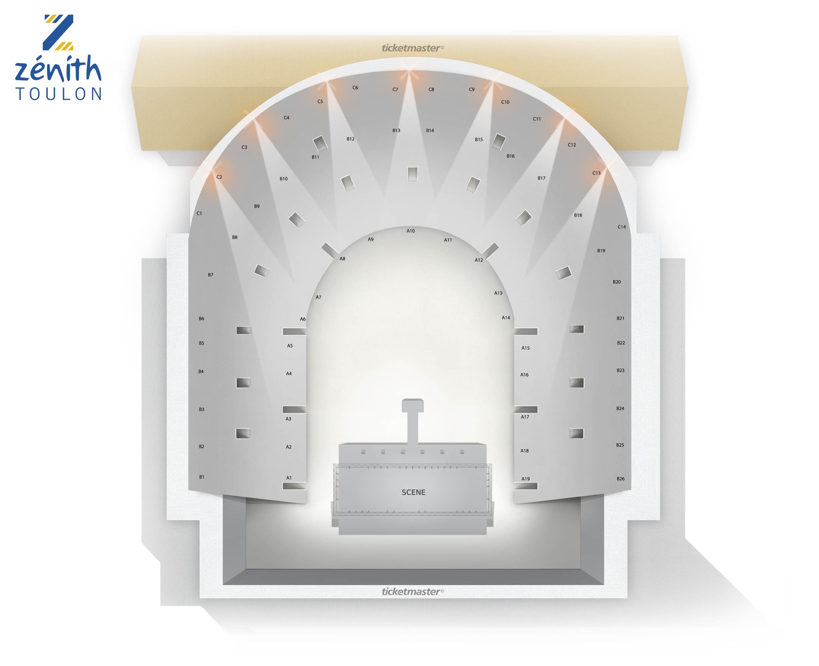 Plan de salle - ZENITH DE TOULON
