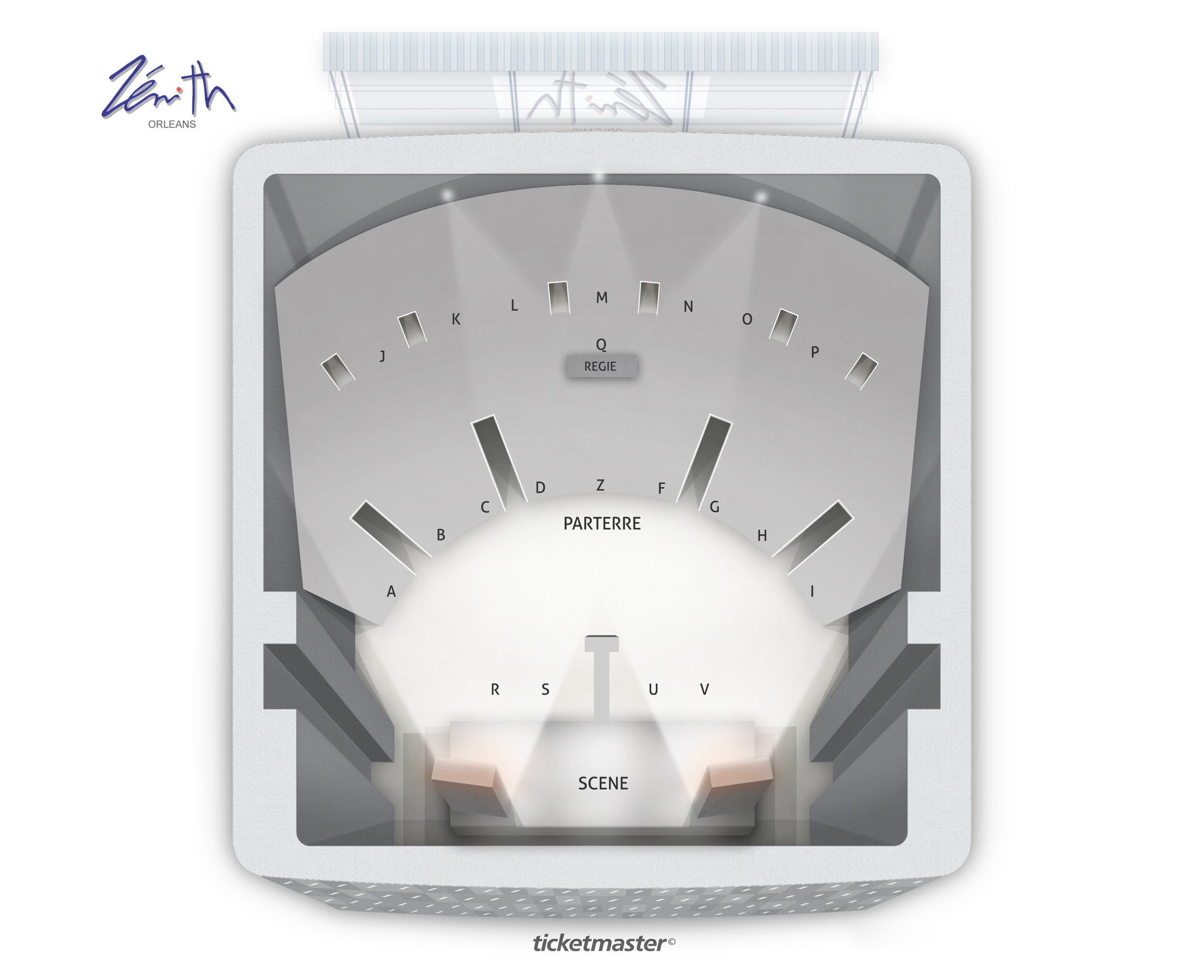 Plan de salle - ZENITH D'ORLEANS