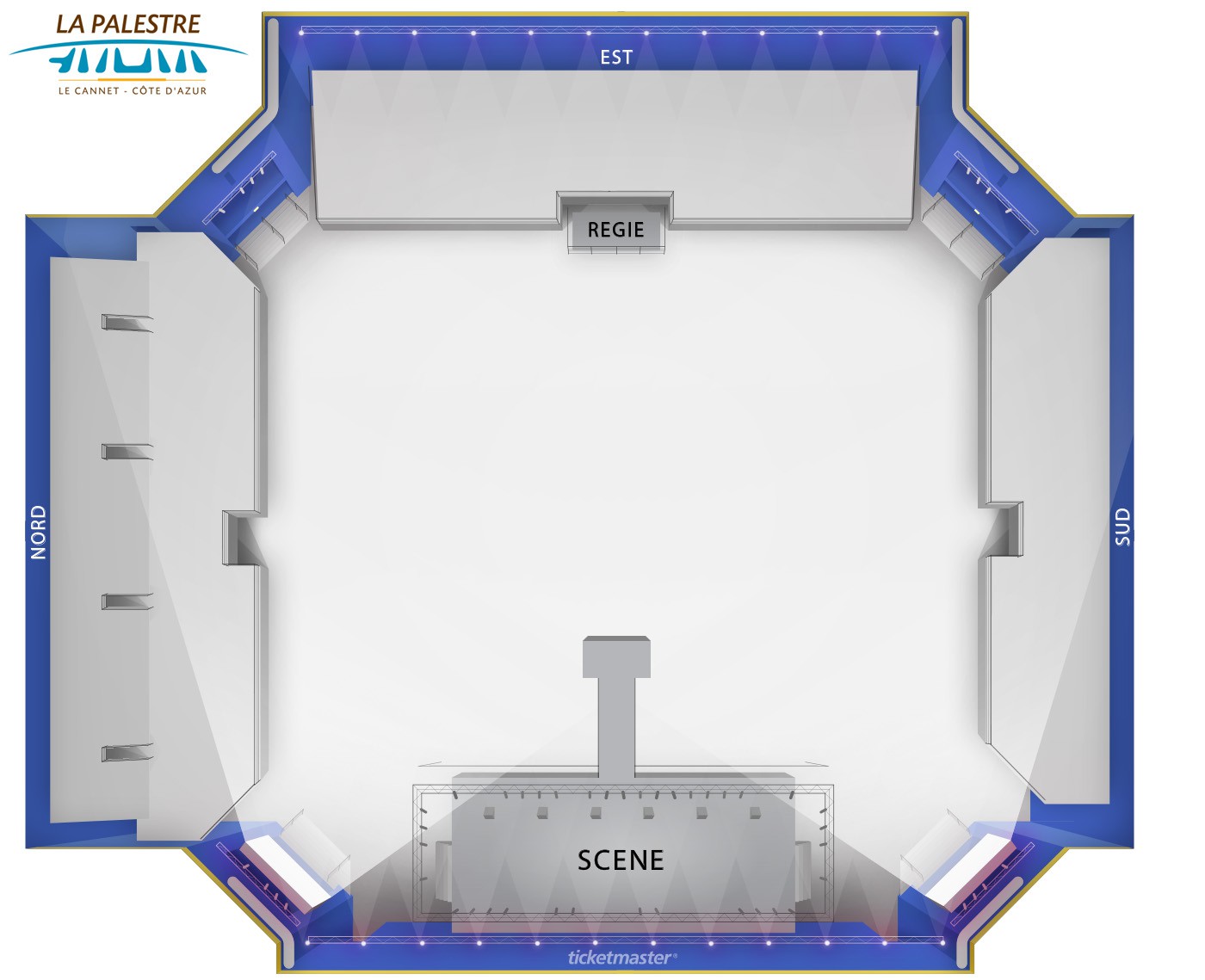 Plan de salle - LA PALESTRE