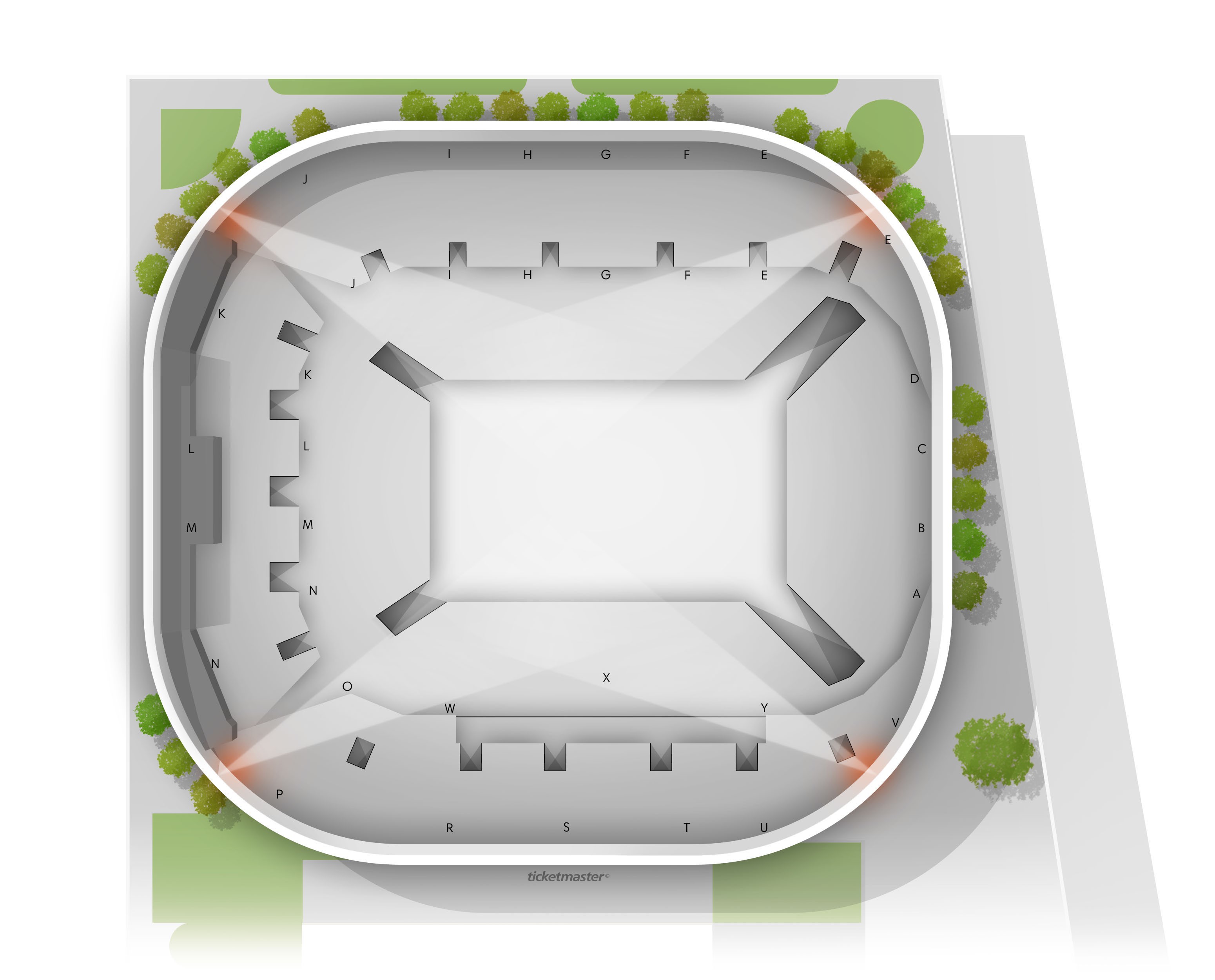 Plan de salle - ADIDAS ARENA