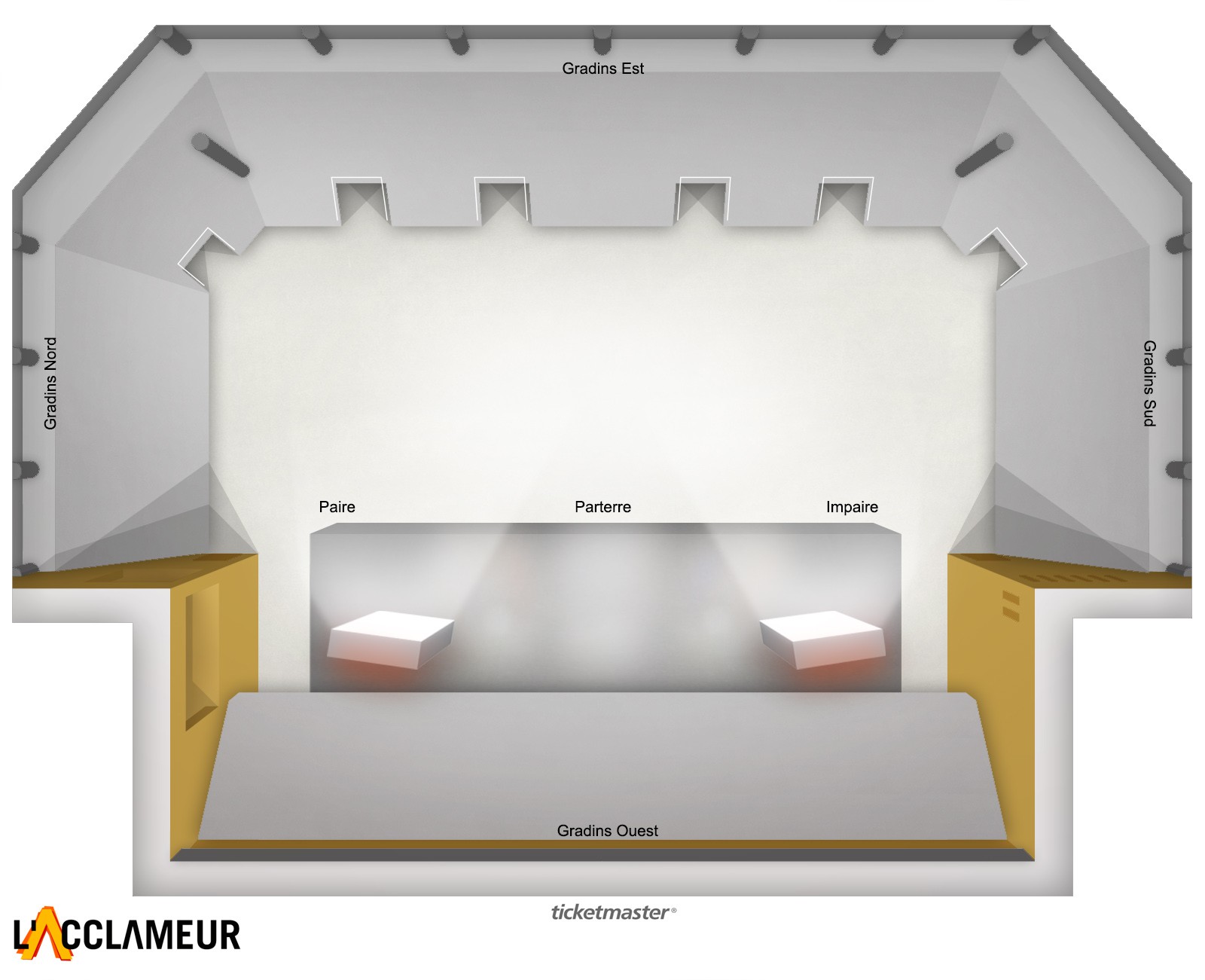Plan de salle - L'ACCLAMEUR