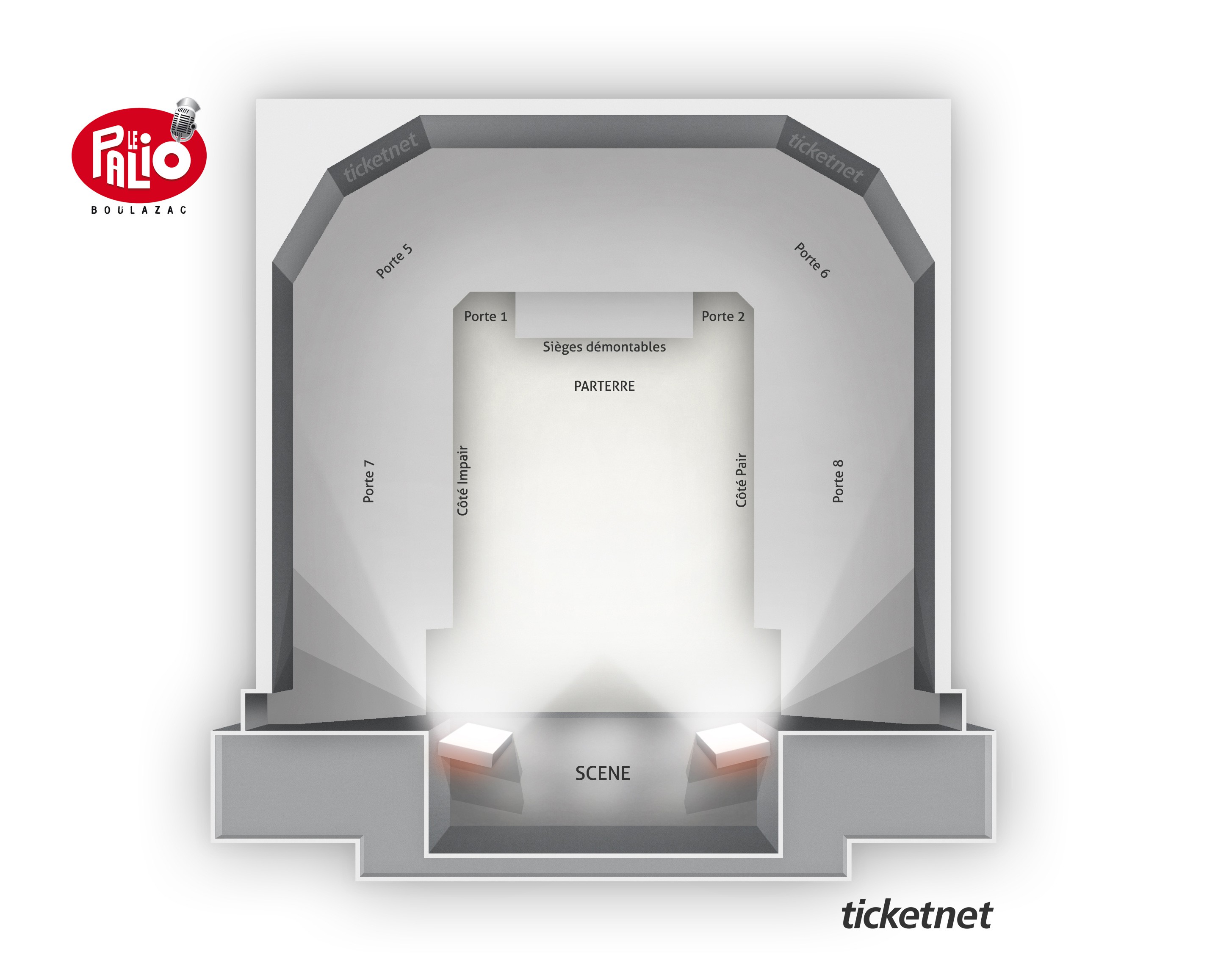 Plan de salle — ARENA LE PALIO PERIGORD