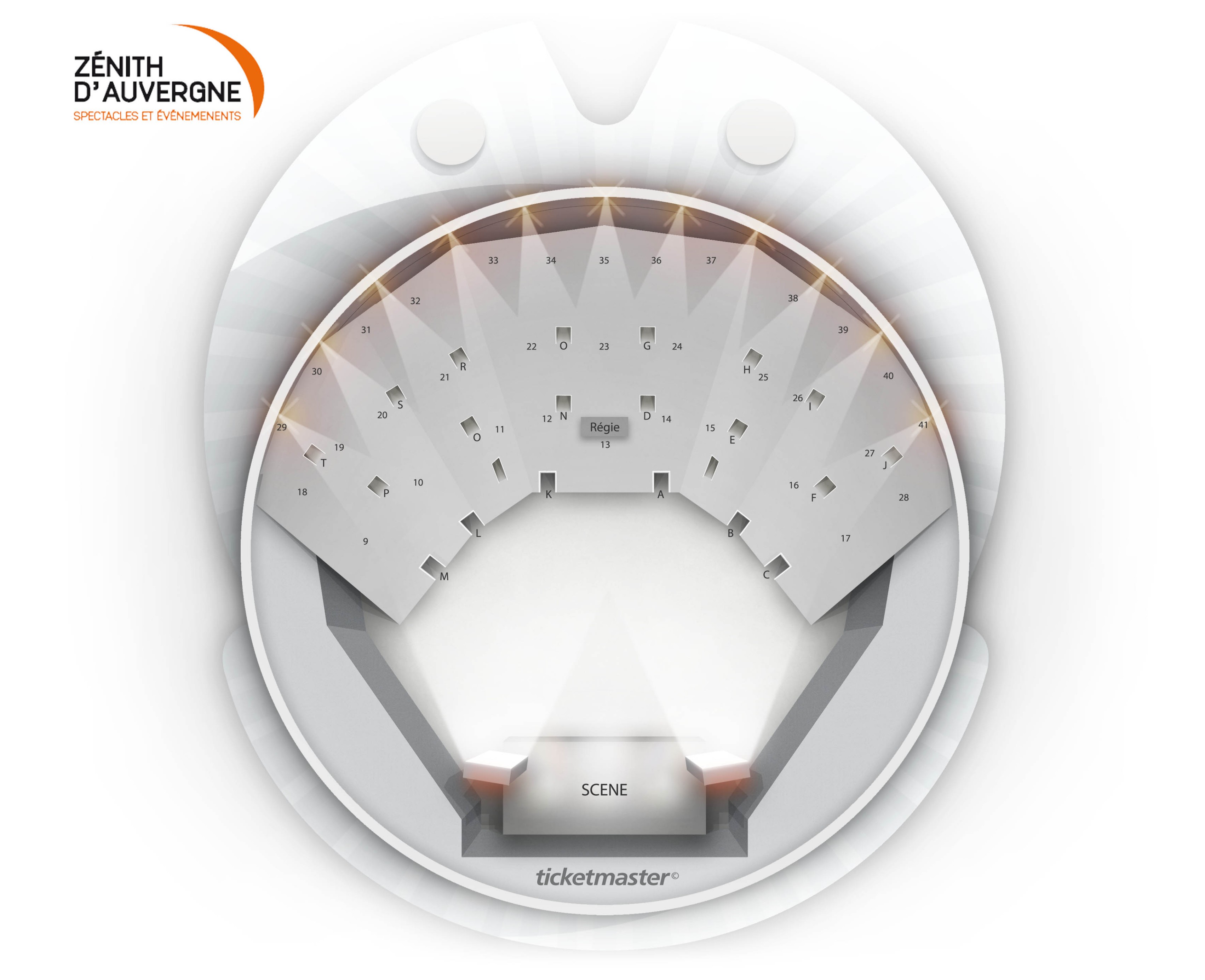 Plan de salle - ZENITH D'AUVERGNE