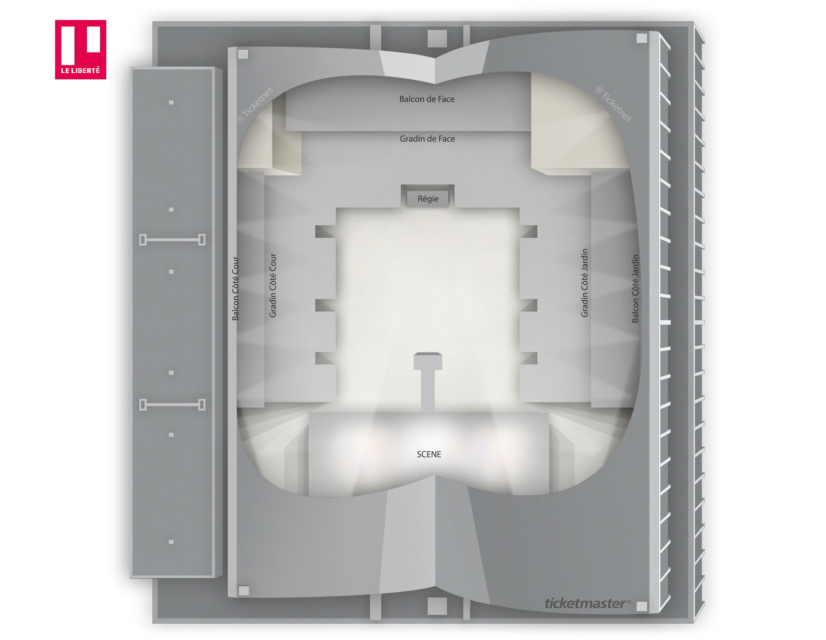 Plan de salle - LE LIBERTE - RENNES