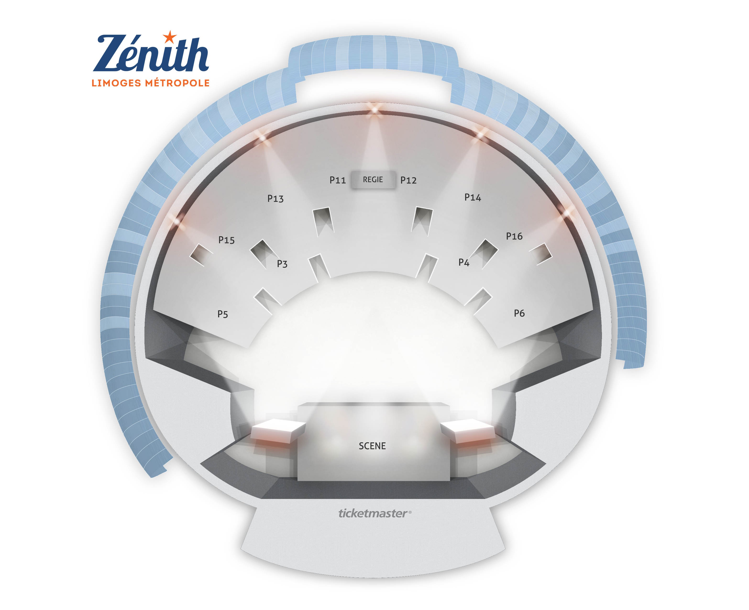 Plan de salle - ZENITH LIMOGES METROPOLE