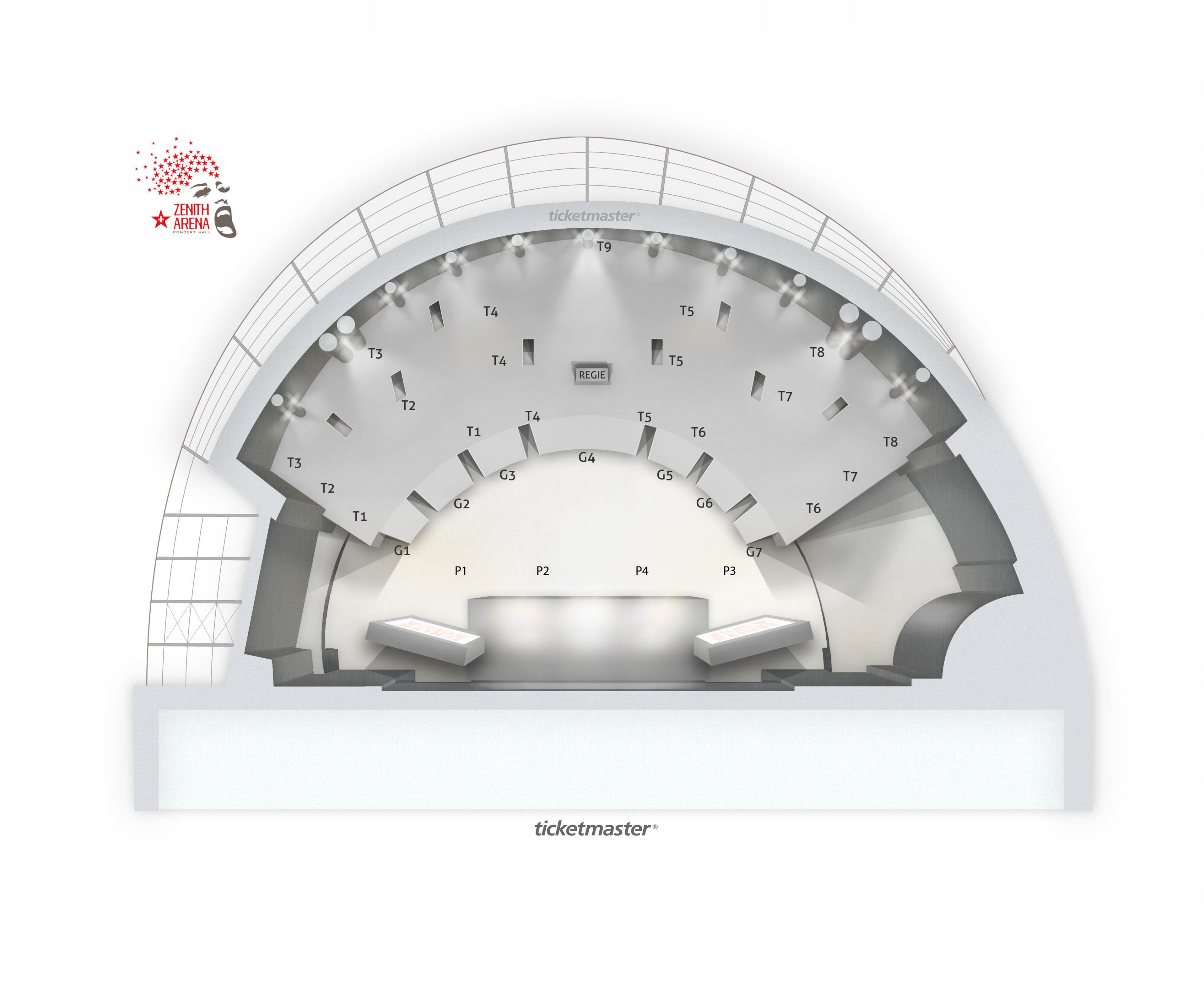 Plan de salle - ZENITH DE LILLE