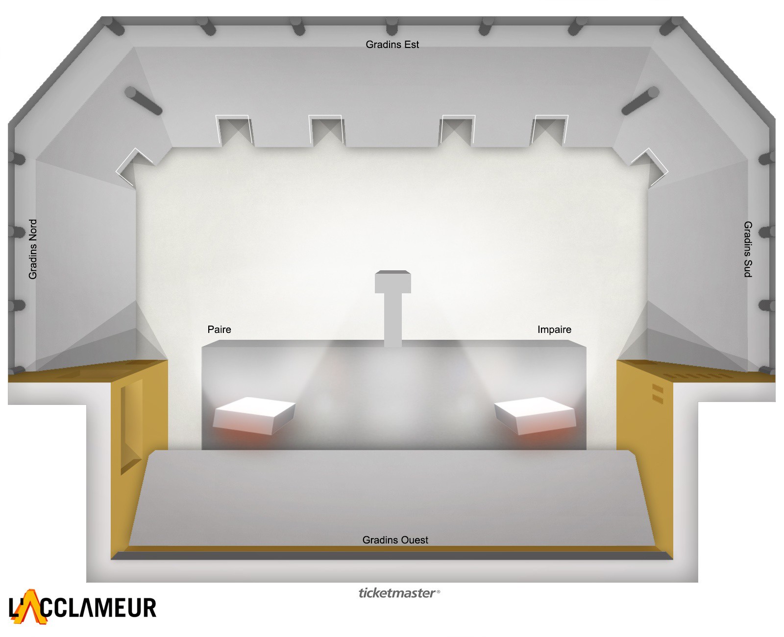 Plan de salle - L'ACCLAMEUR