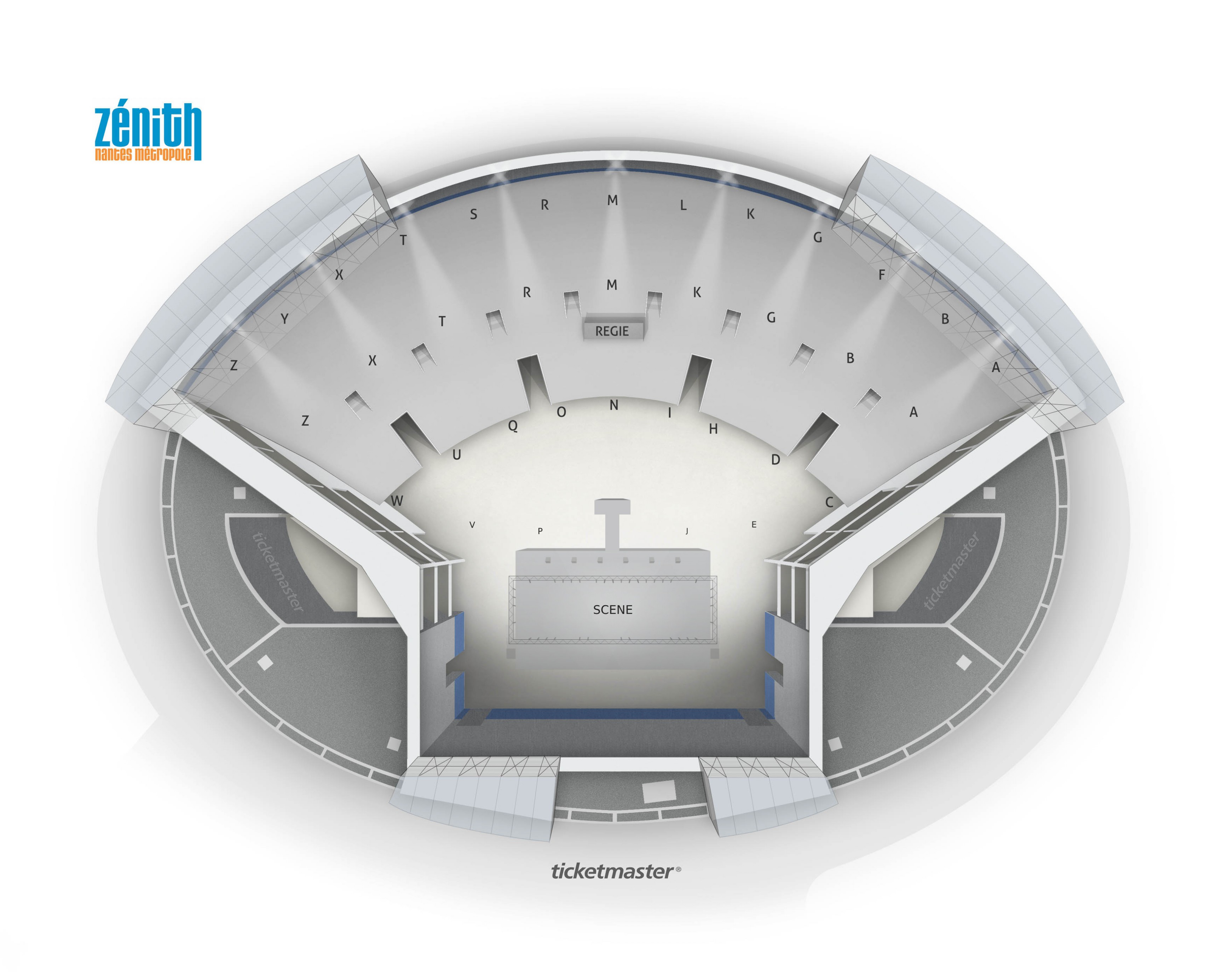 Plan de salle - ZENITH NANTES METROPOLE
