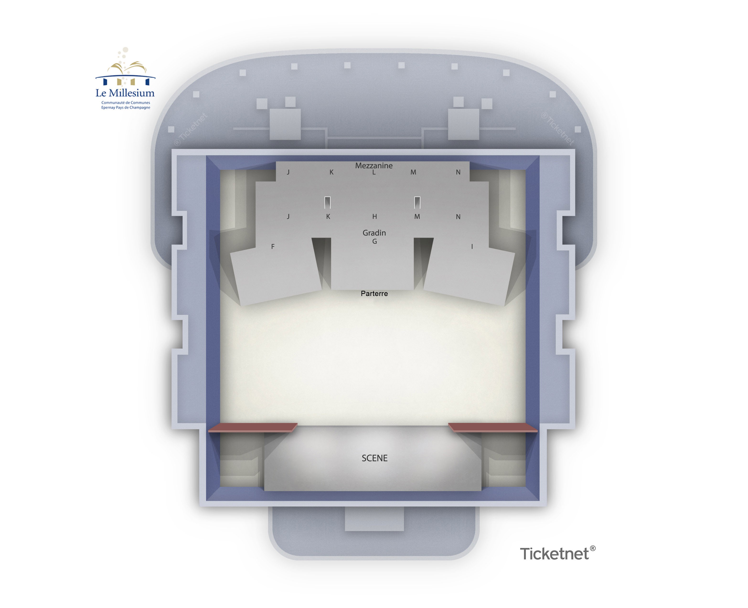 Plan de salle - LE MILLESIUM