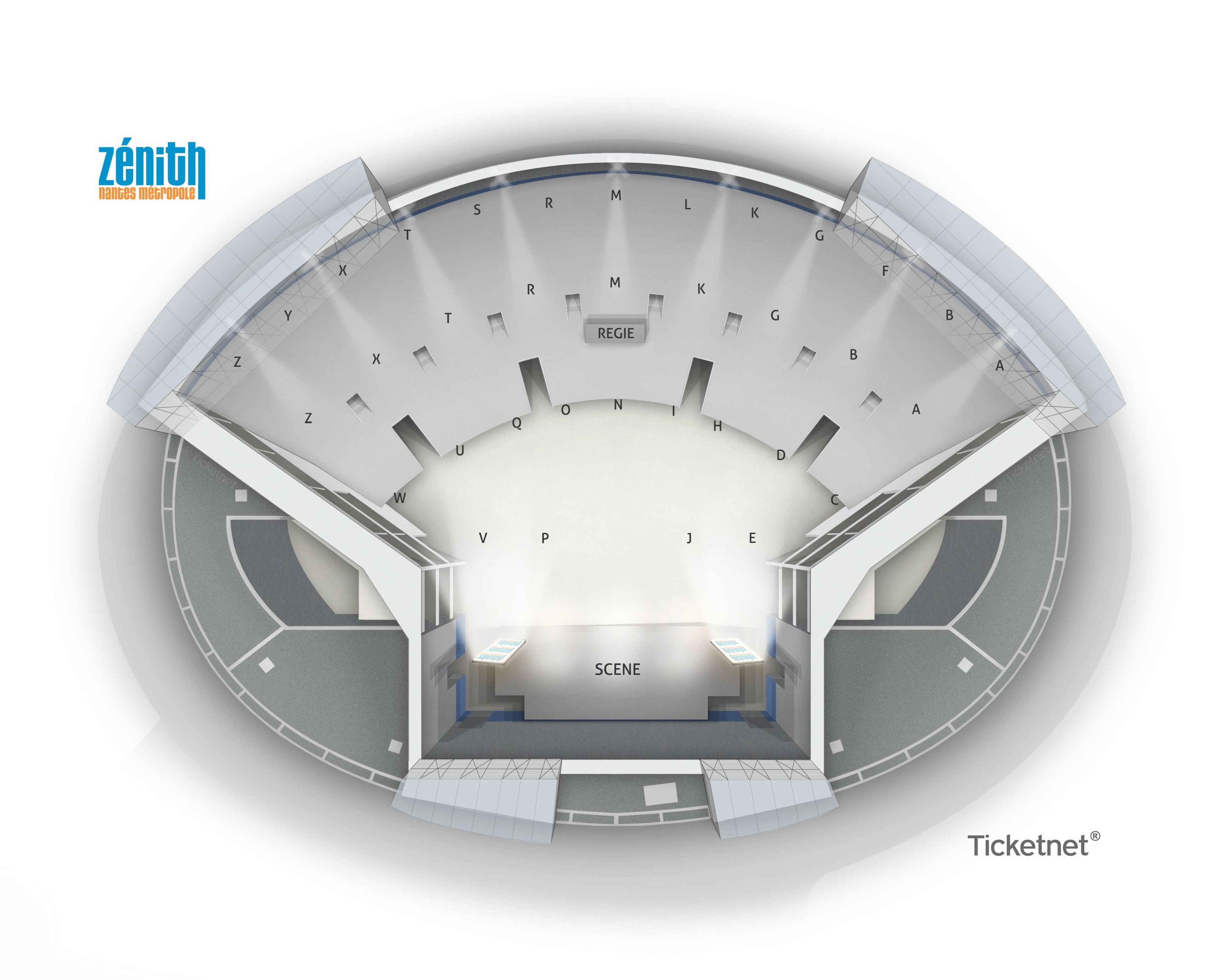 Plan de salle - ZENITH NANTES METROPOLE