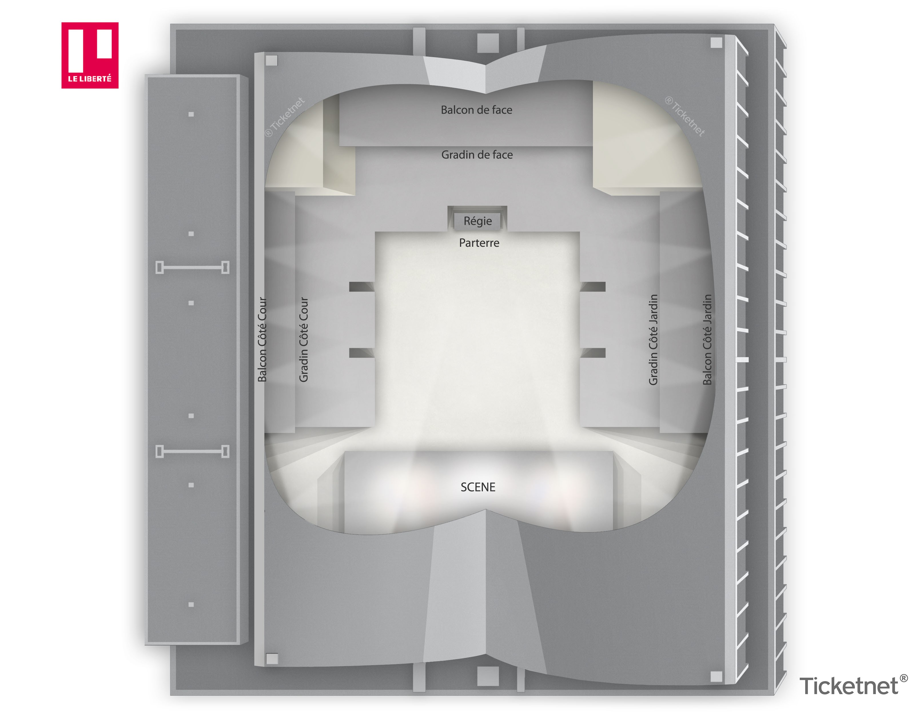Plan de salle - LE LIBERTE - RENNES