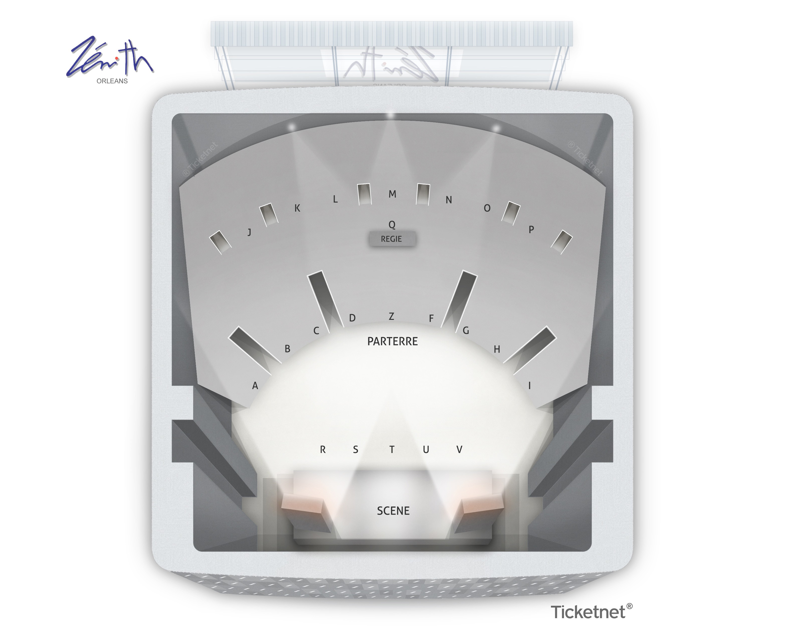 Plan de salle - ZENITH D'ORLEANS