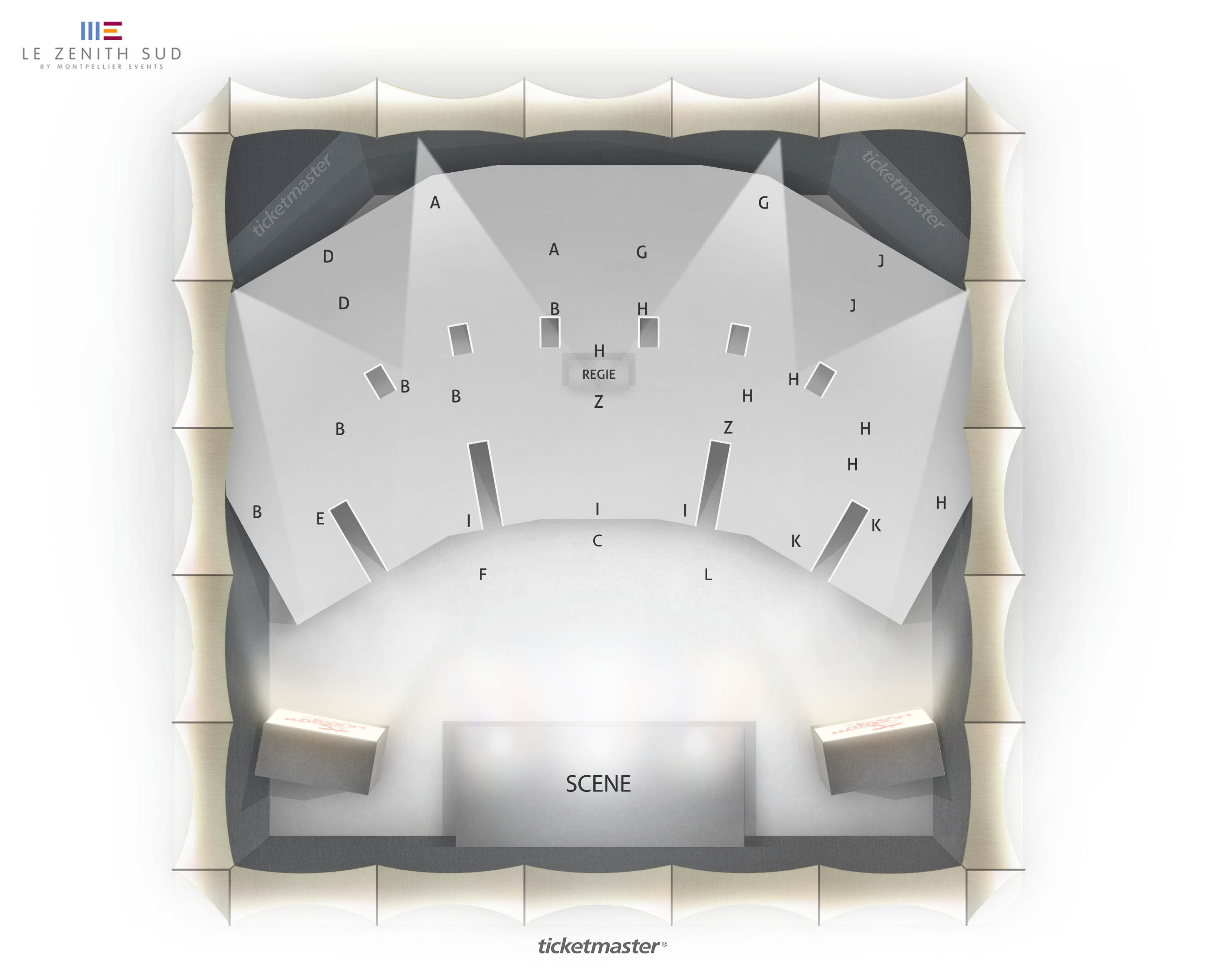 Plan de salle - ZENITH SUD MONTPELLIER