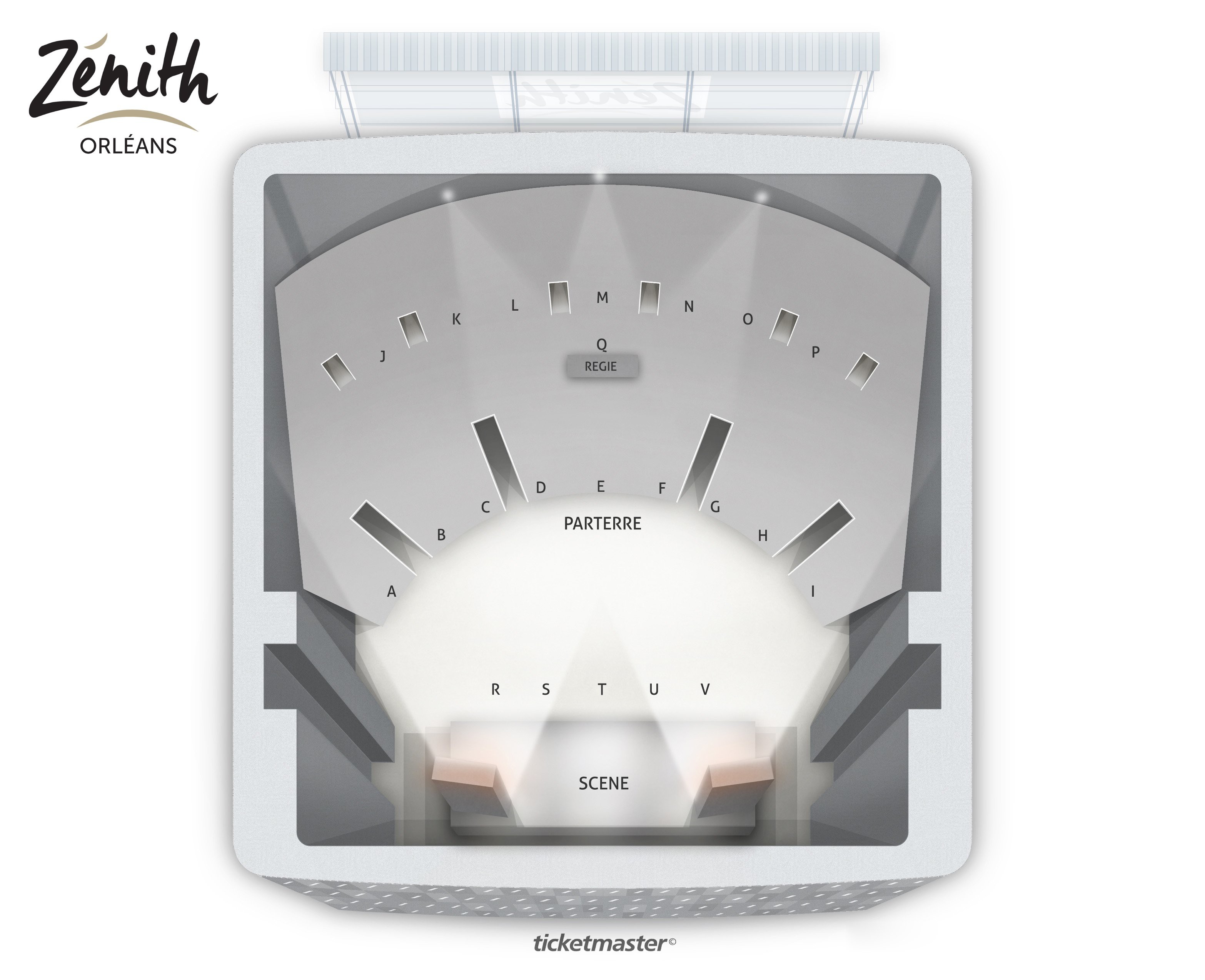 Plan de salle - ZENITH D'ORLEANS