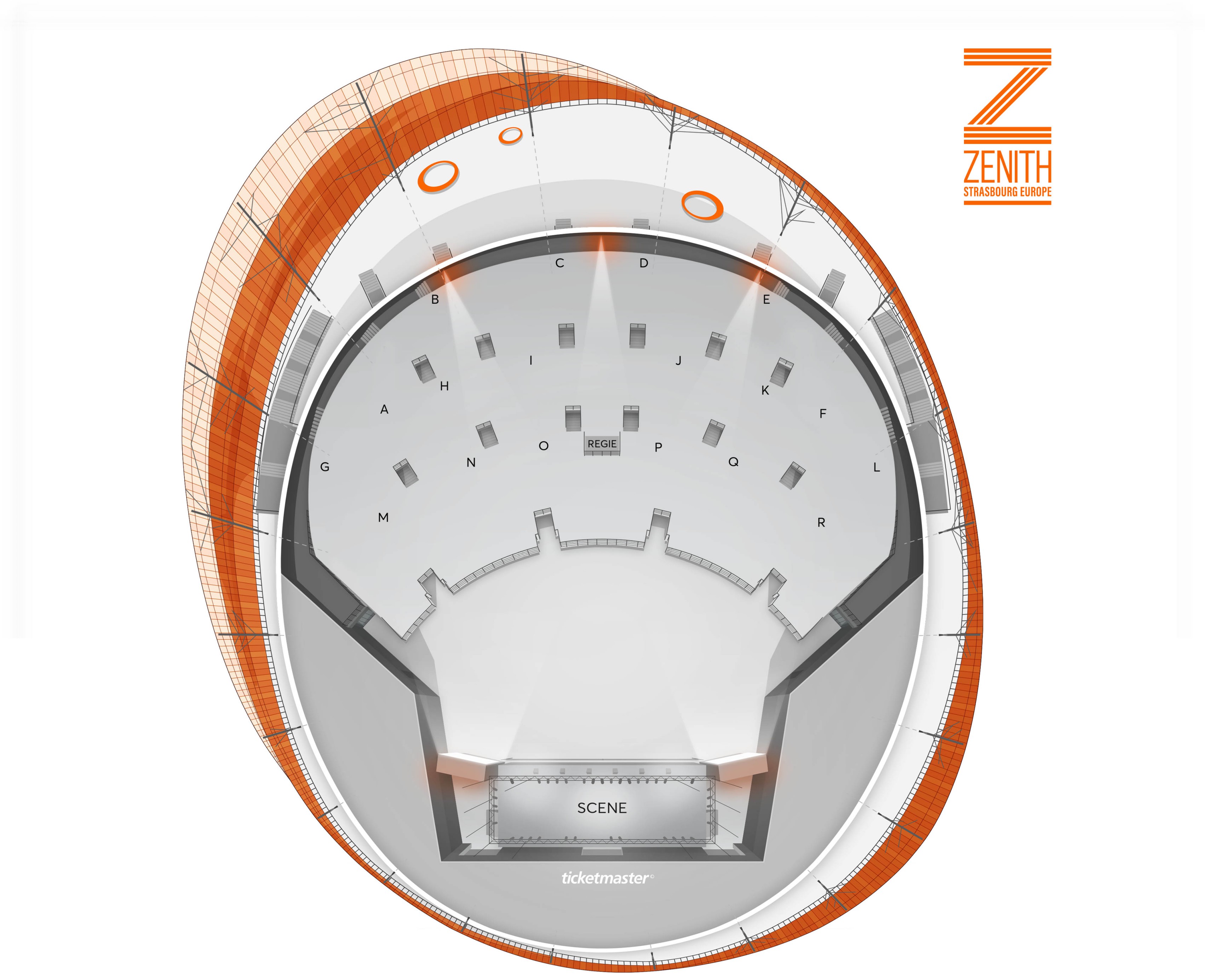 Plan de salle - ZENITH EUROPE STRASBOURG