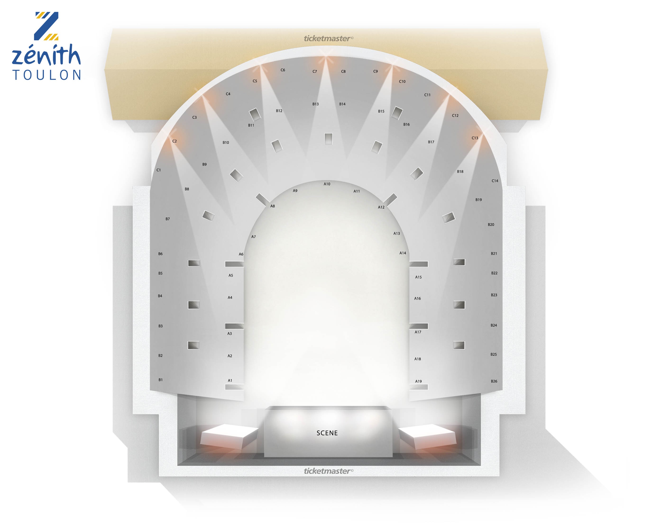 Plan de salle - ZENITH DE TOULON