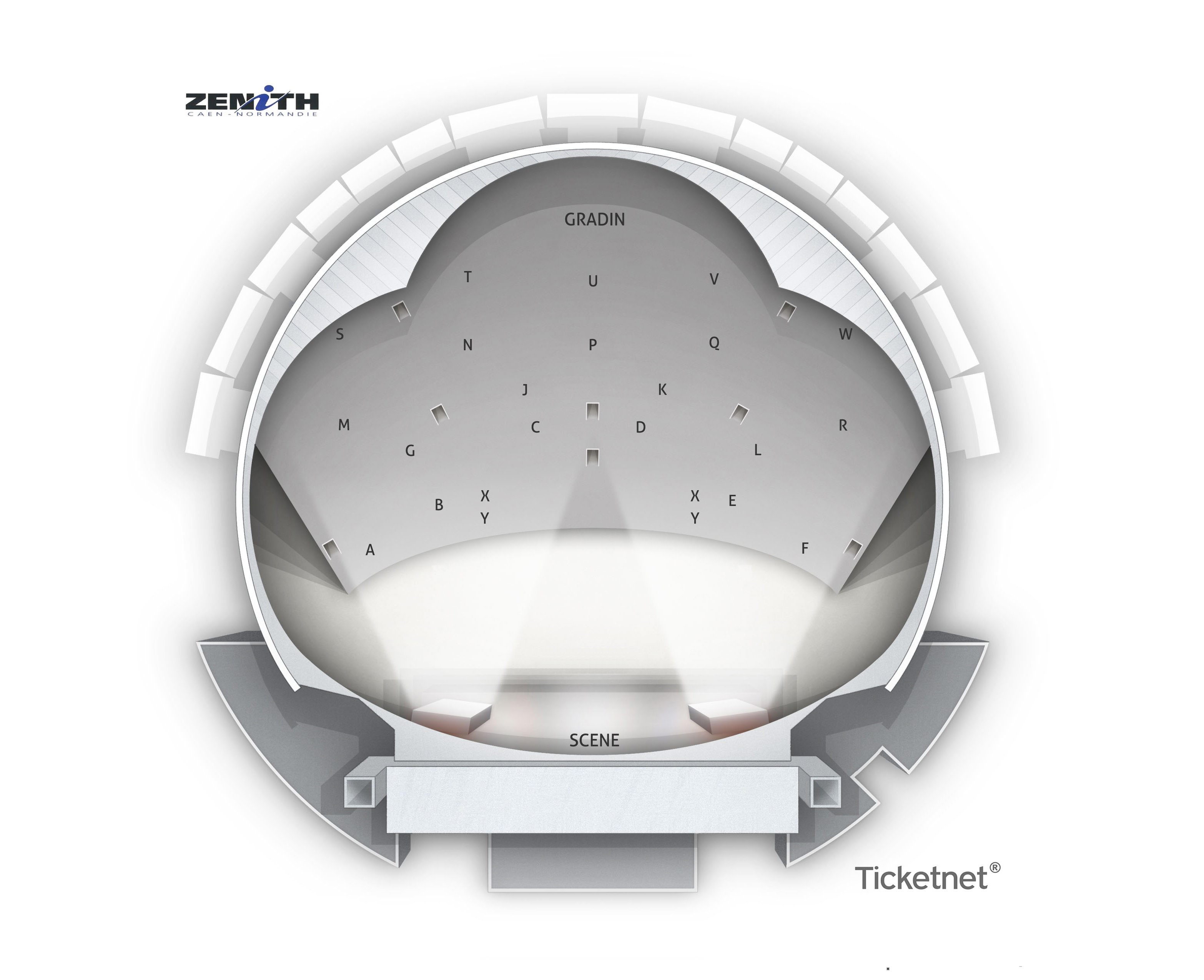 Plan de salle - ZENITH DE CAEN