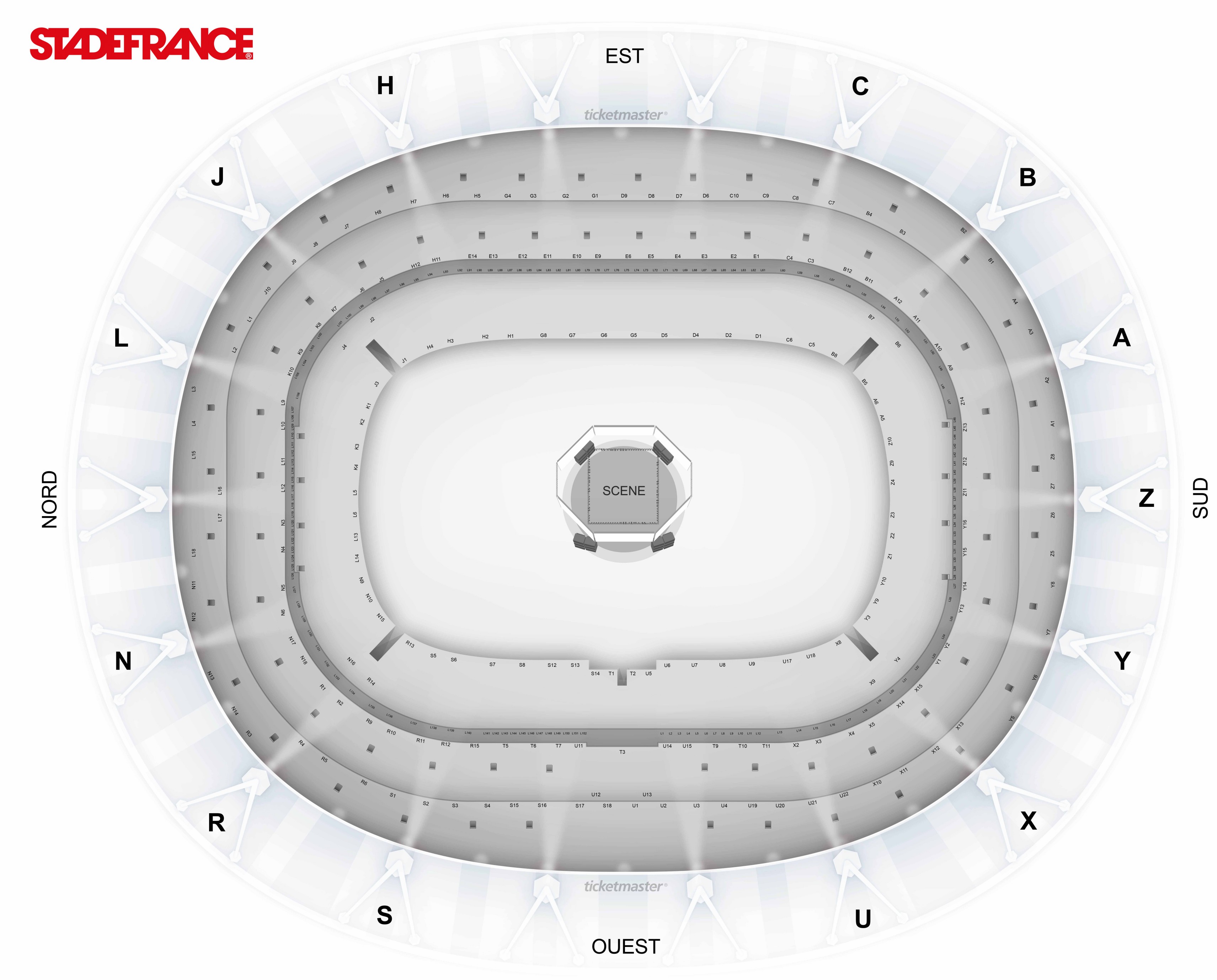 Plan de salle - STADE DE FRANCE
