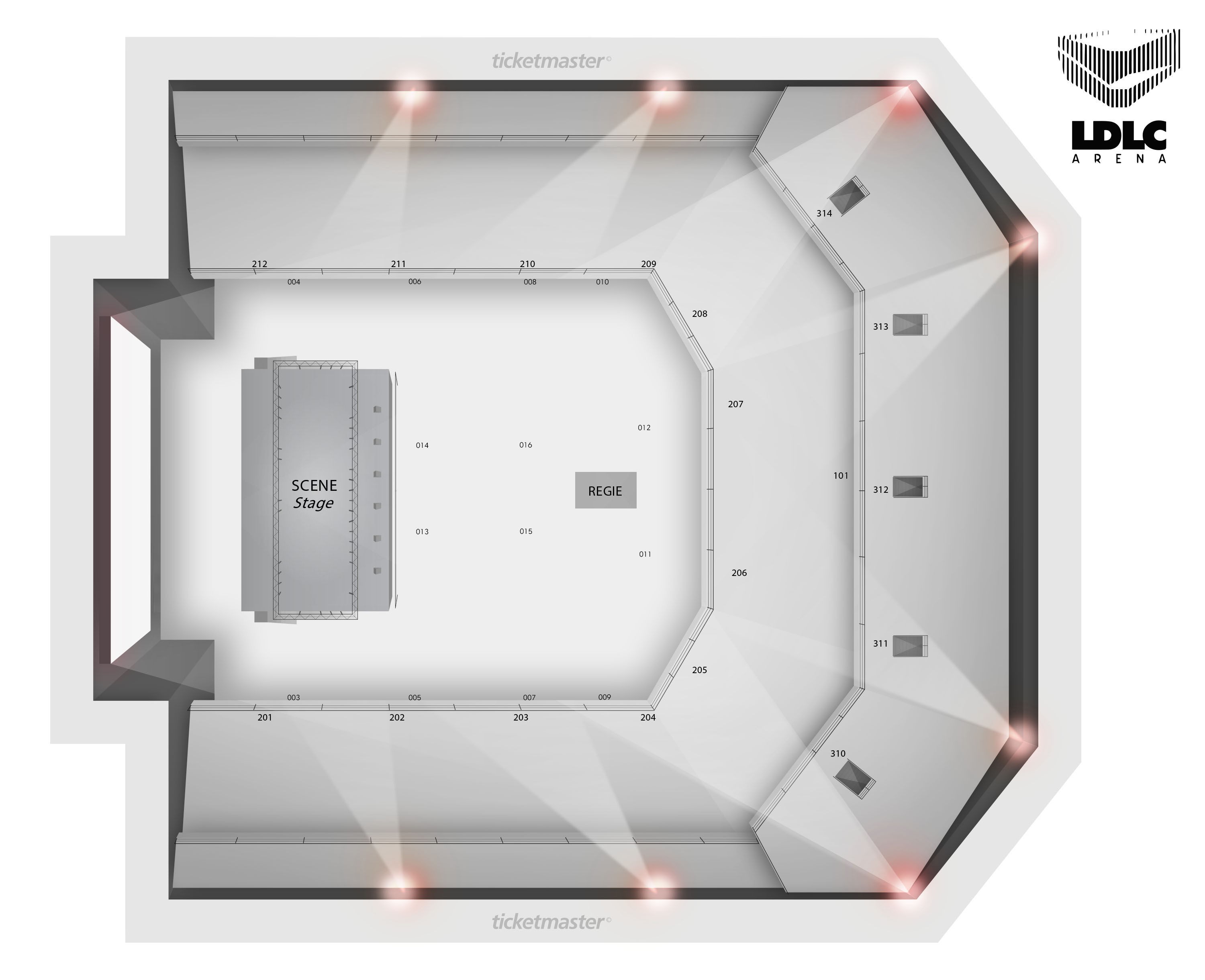Plan de salle - LDLC ARENA