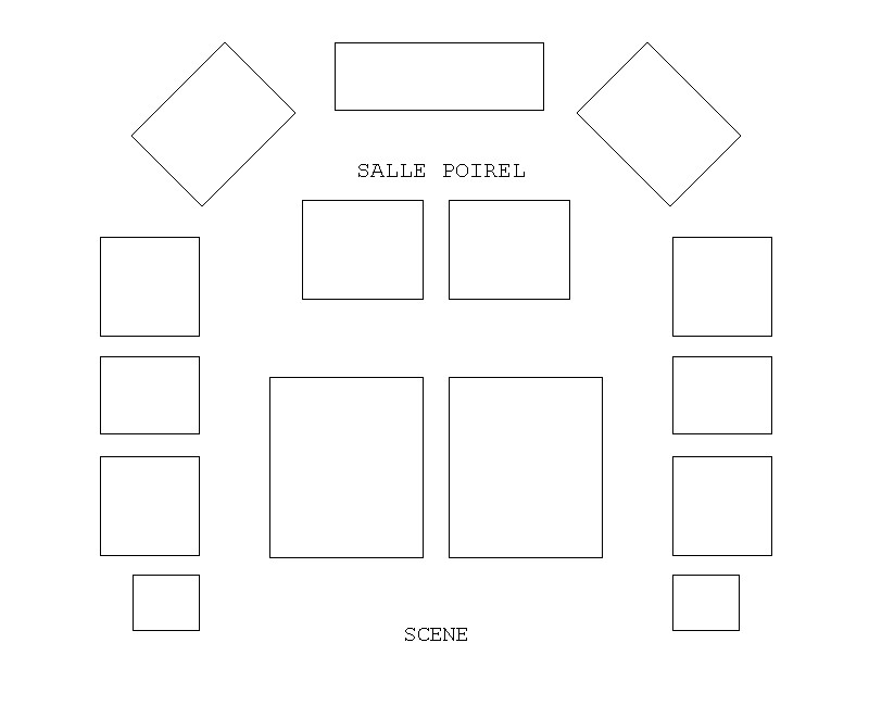 Plan de salle — SALLE POIREL