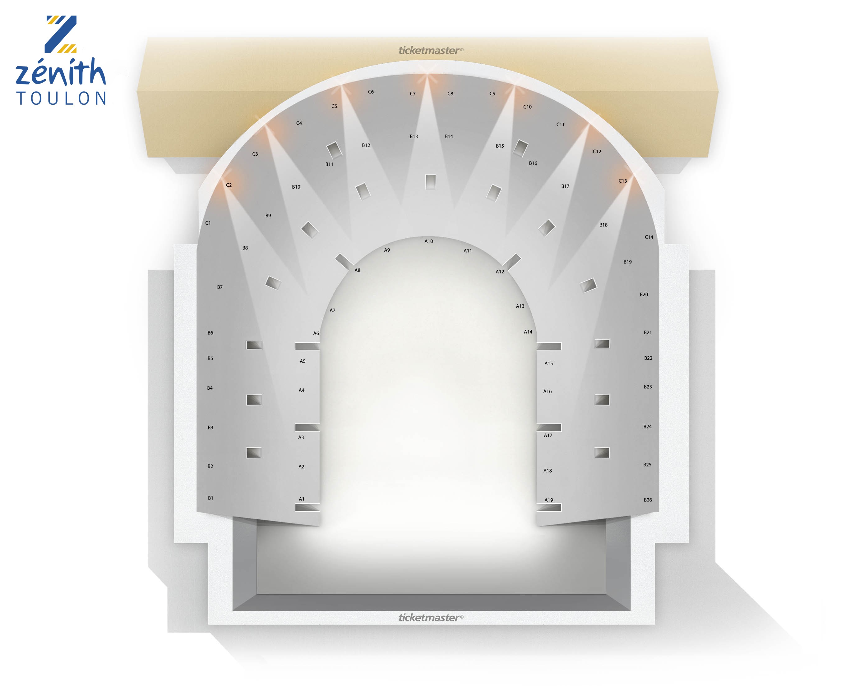 Plan de salle - ZENITH DE TOULON