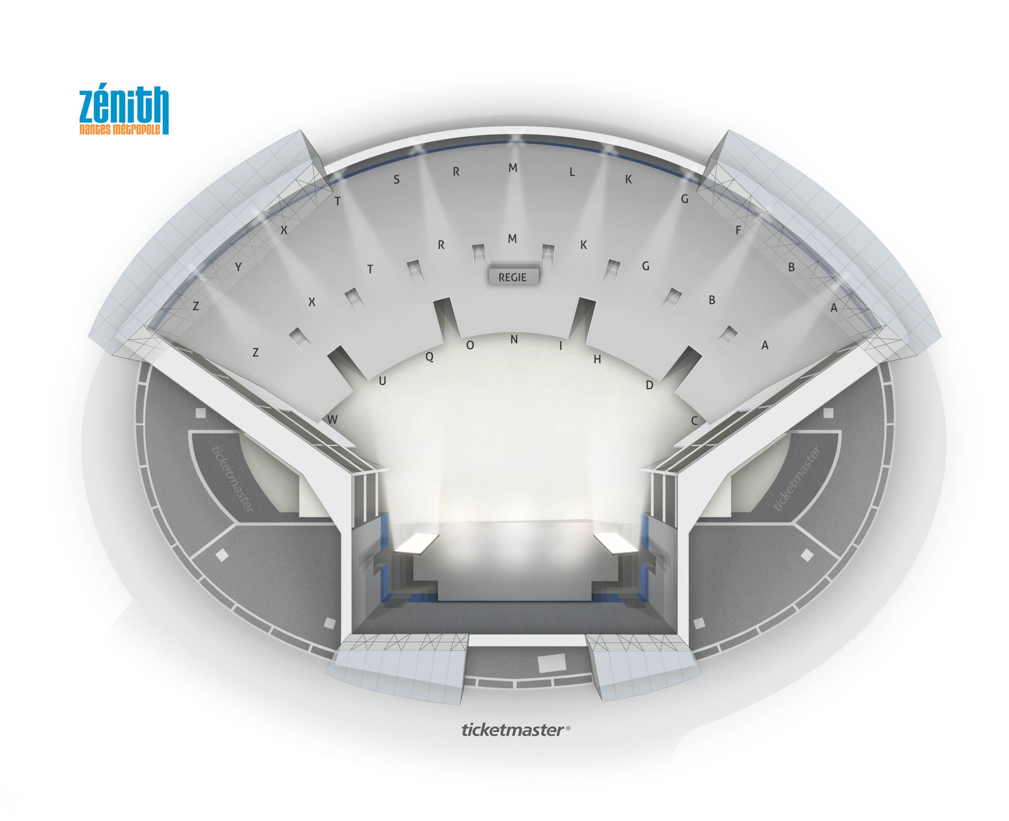 Plan de salle - ZENITH NANTES METROPOLE
