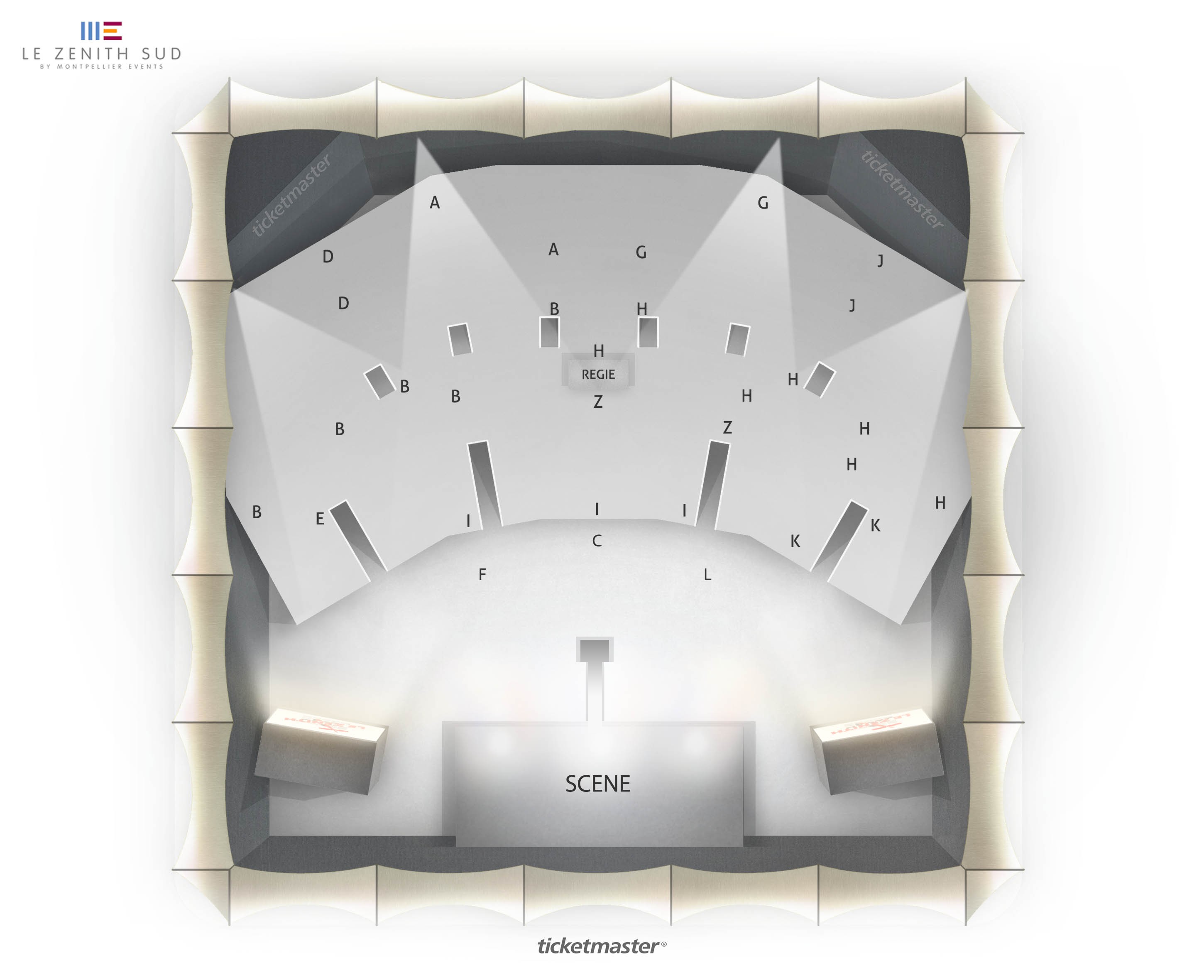 Plan de salle - ZENITH SUD MONTPELLIER