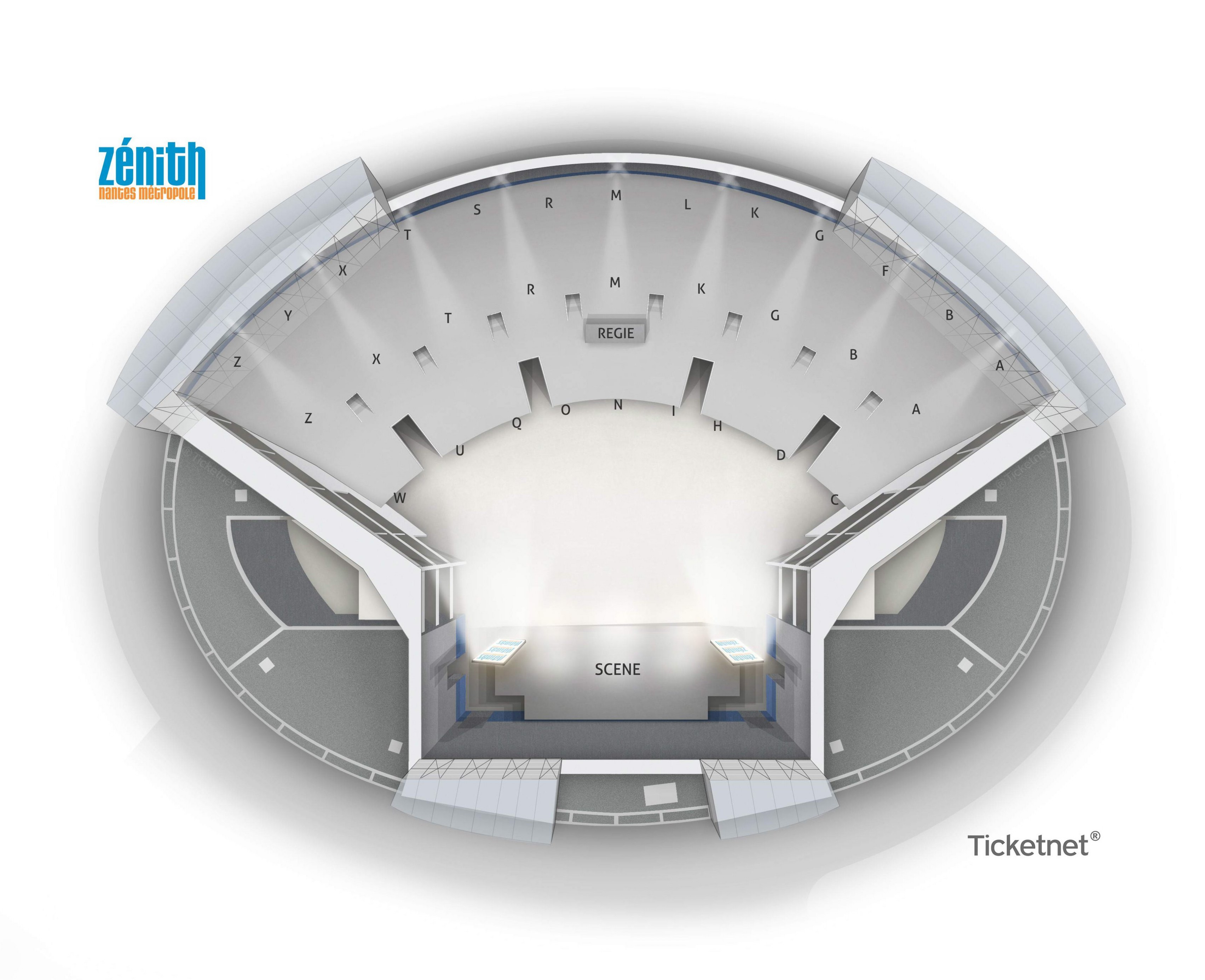 Plan de salle - ZENITH NANTES METROPOLE