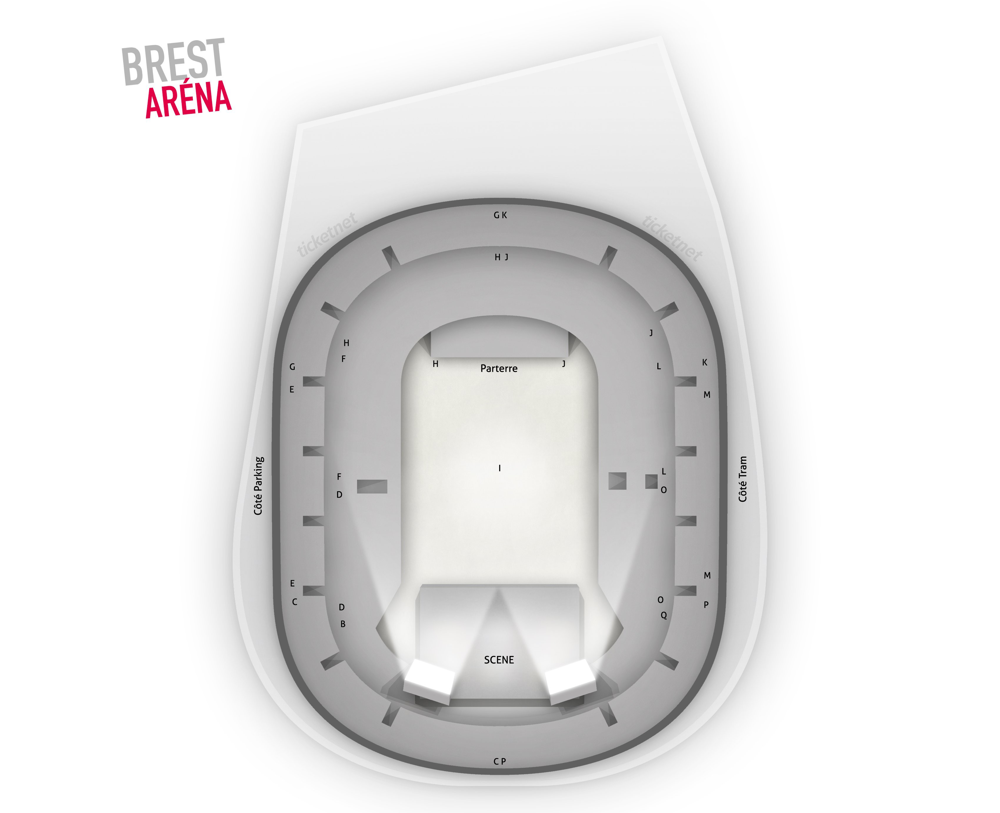 Plan de salle - BREST ARENA