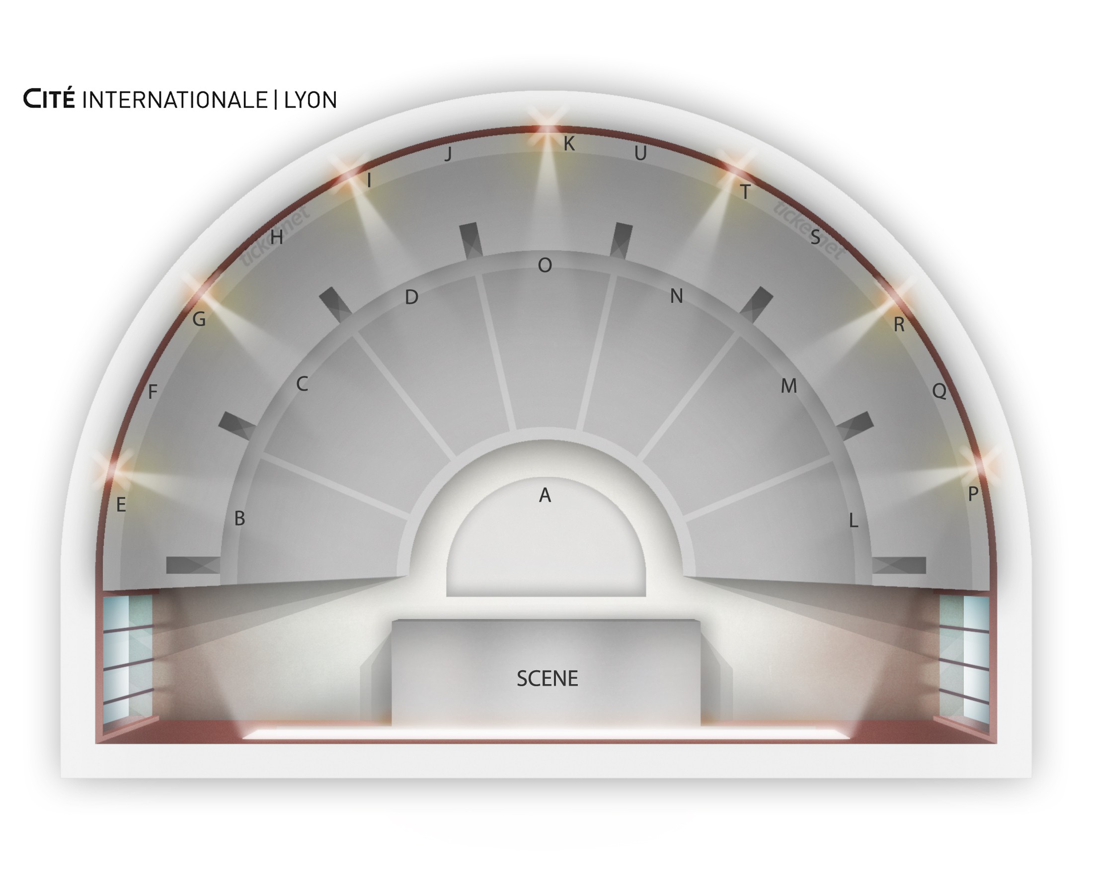 Plan de salle - L'AMPHITHEATRE