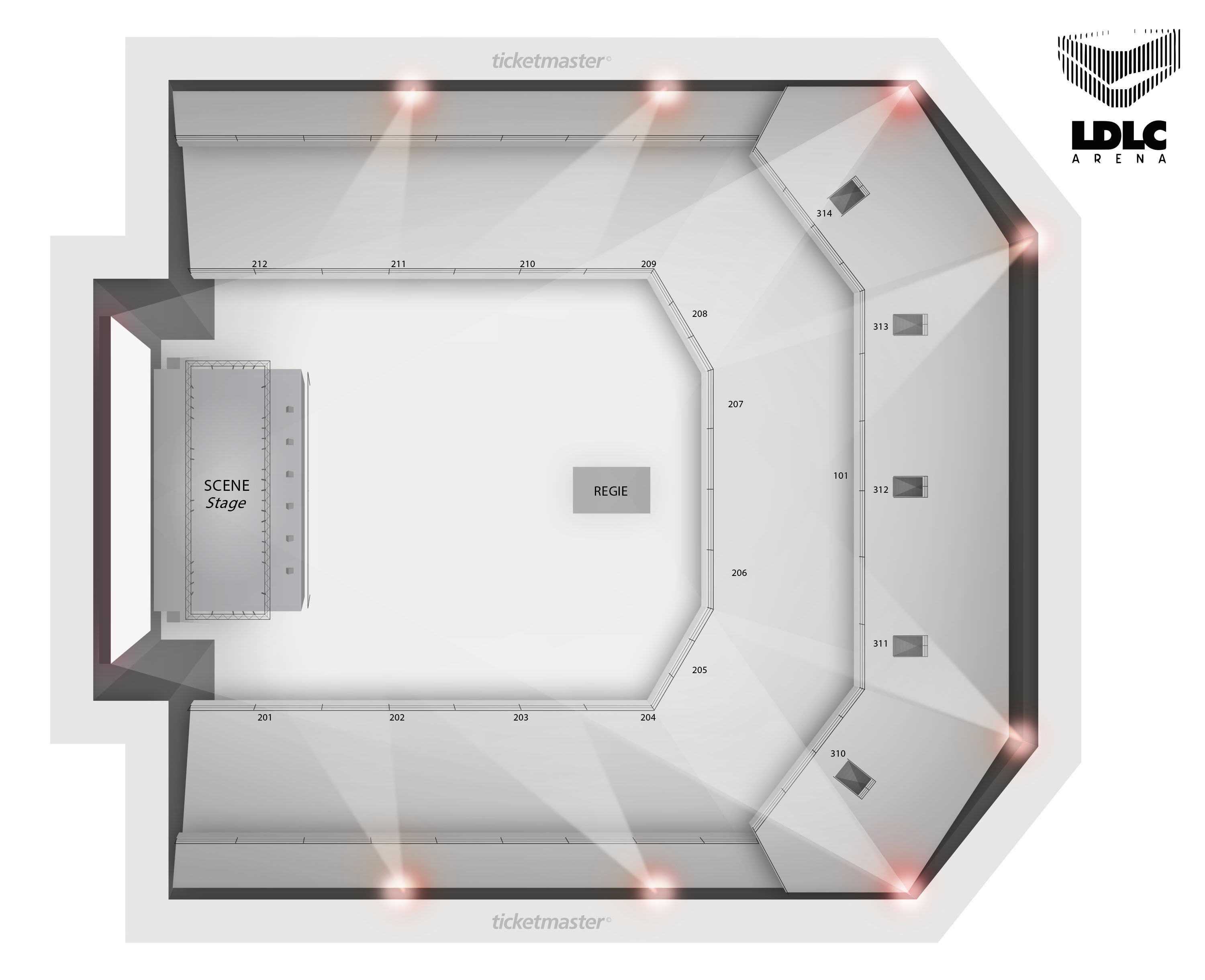 Plan de salle - LDLC ARENA