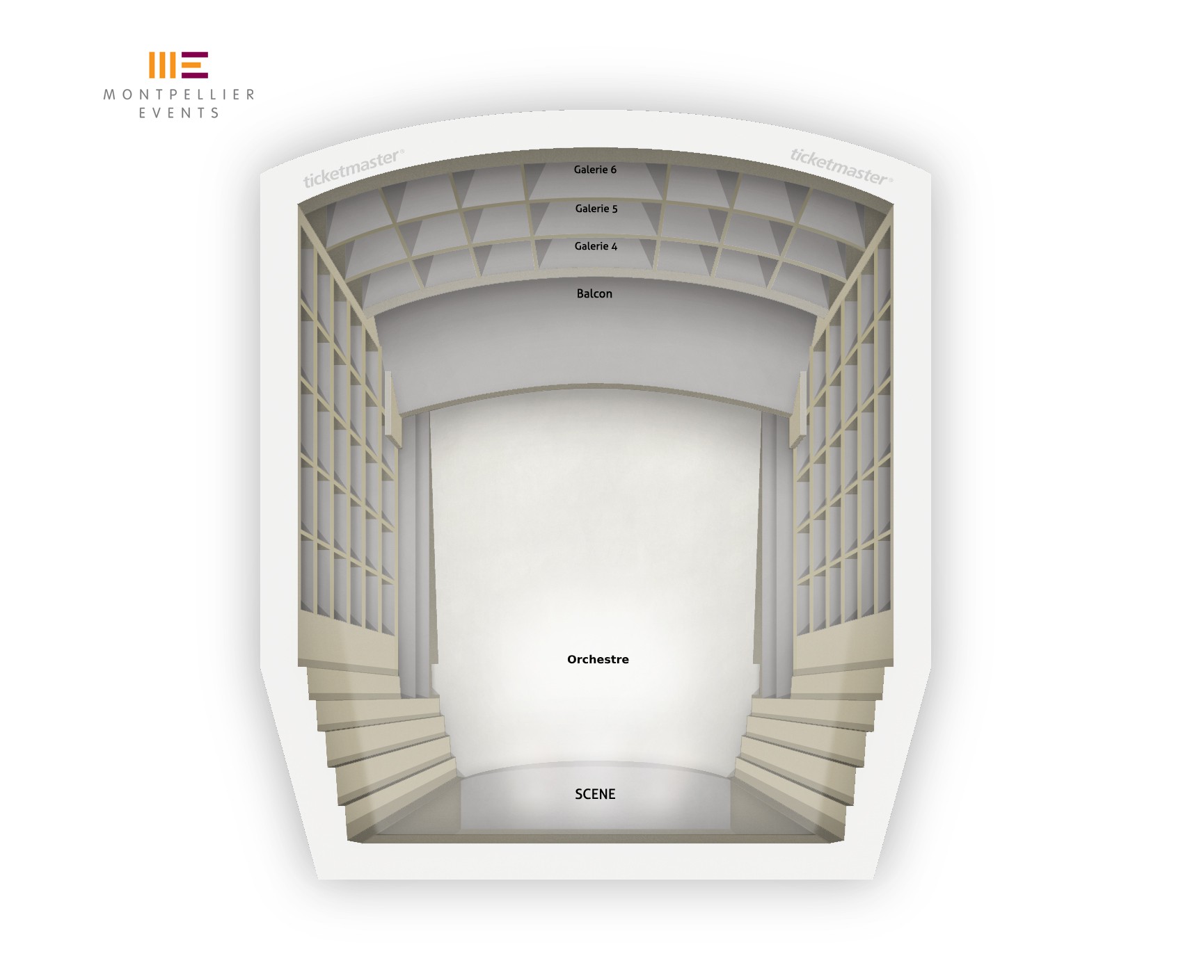 Plan de salle - LE CORUM-OPERA BERLIOZ