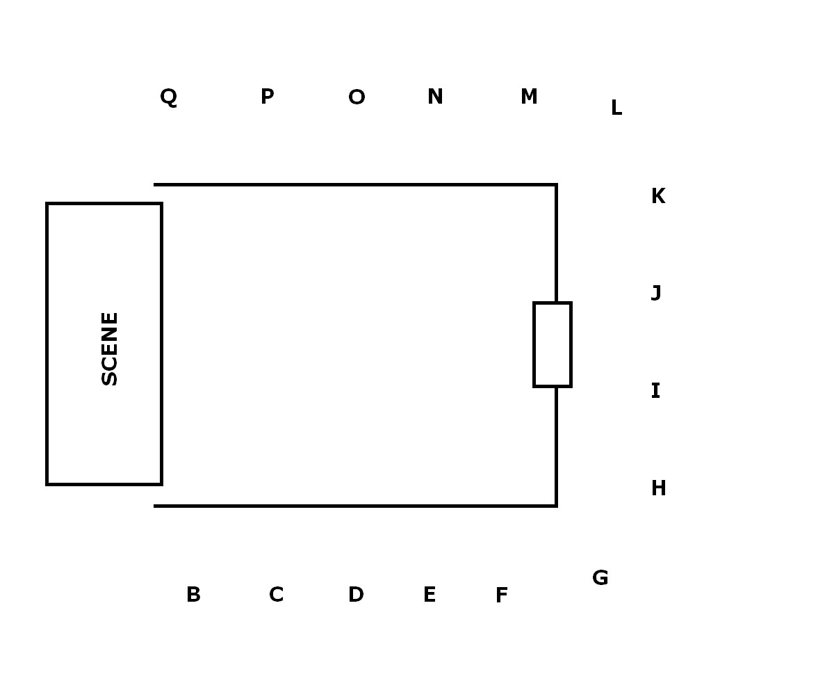 Plan de salle - LE JEU DE PAUME