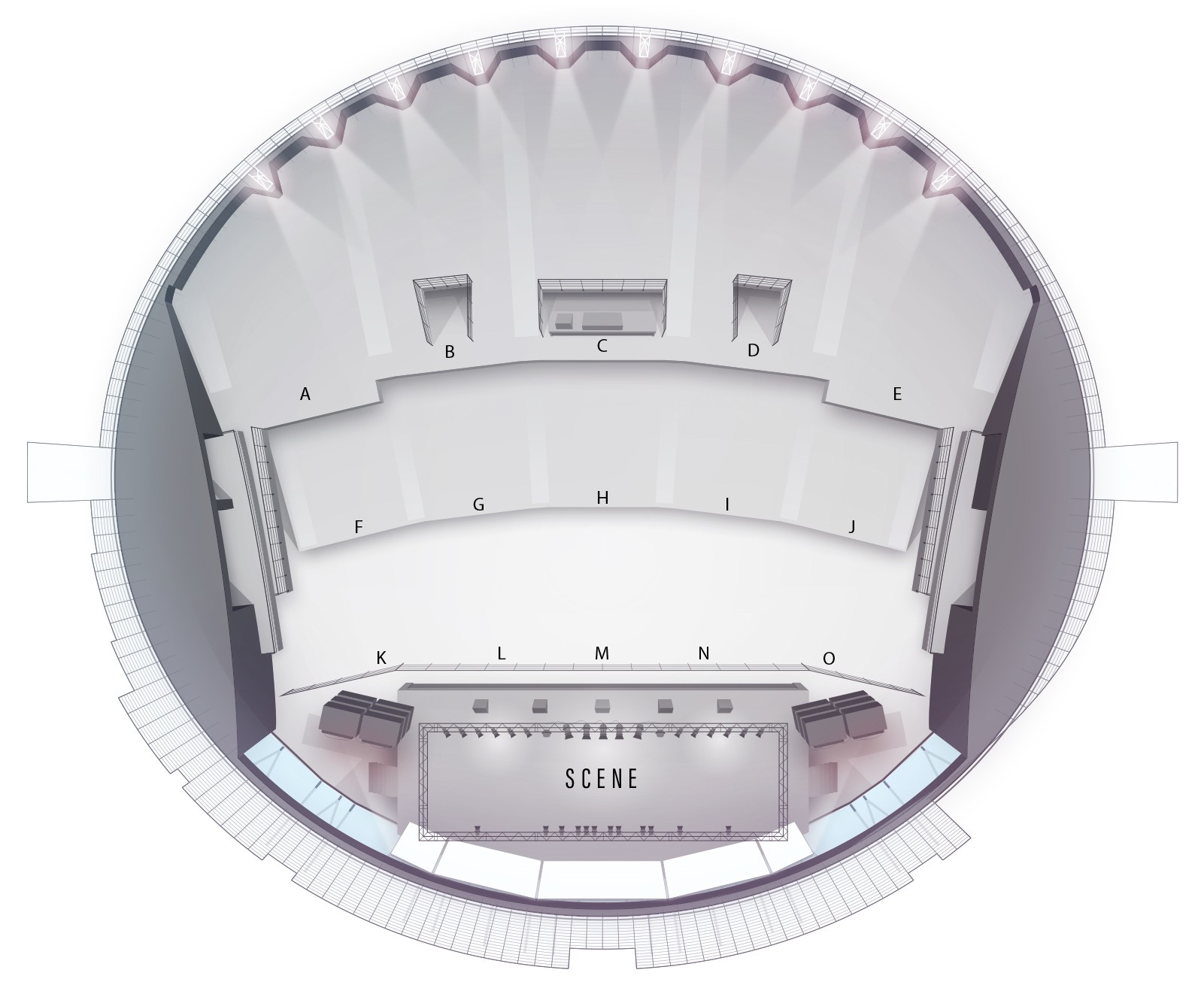 Plan de salle - LES ARENES DE GRAND PARIS SUD