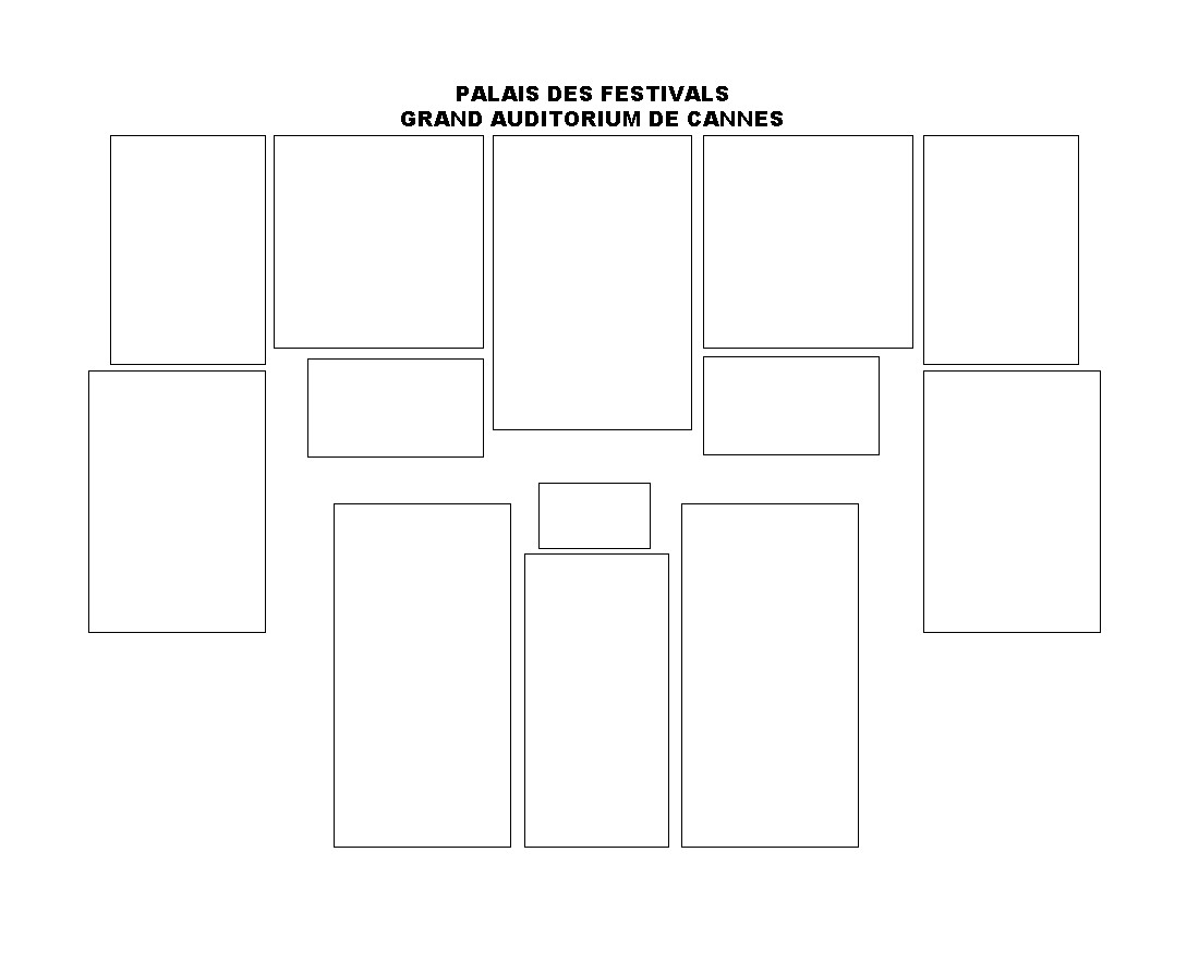 Plan de salle — PALAIS DES FESTIVALS-GRAND AUDITORIUM