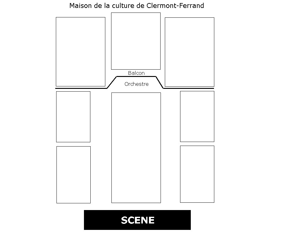 Plan de salle - MAISON DE LA CULTURE
