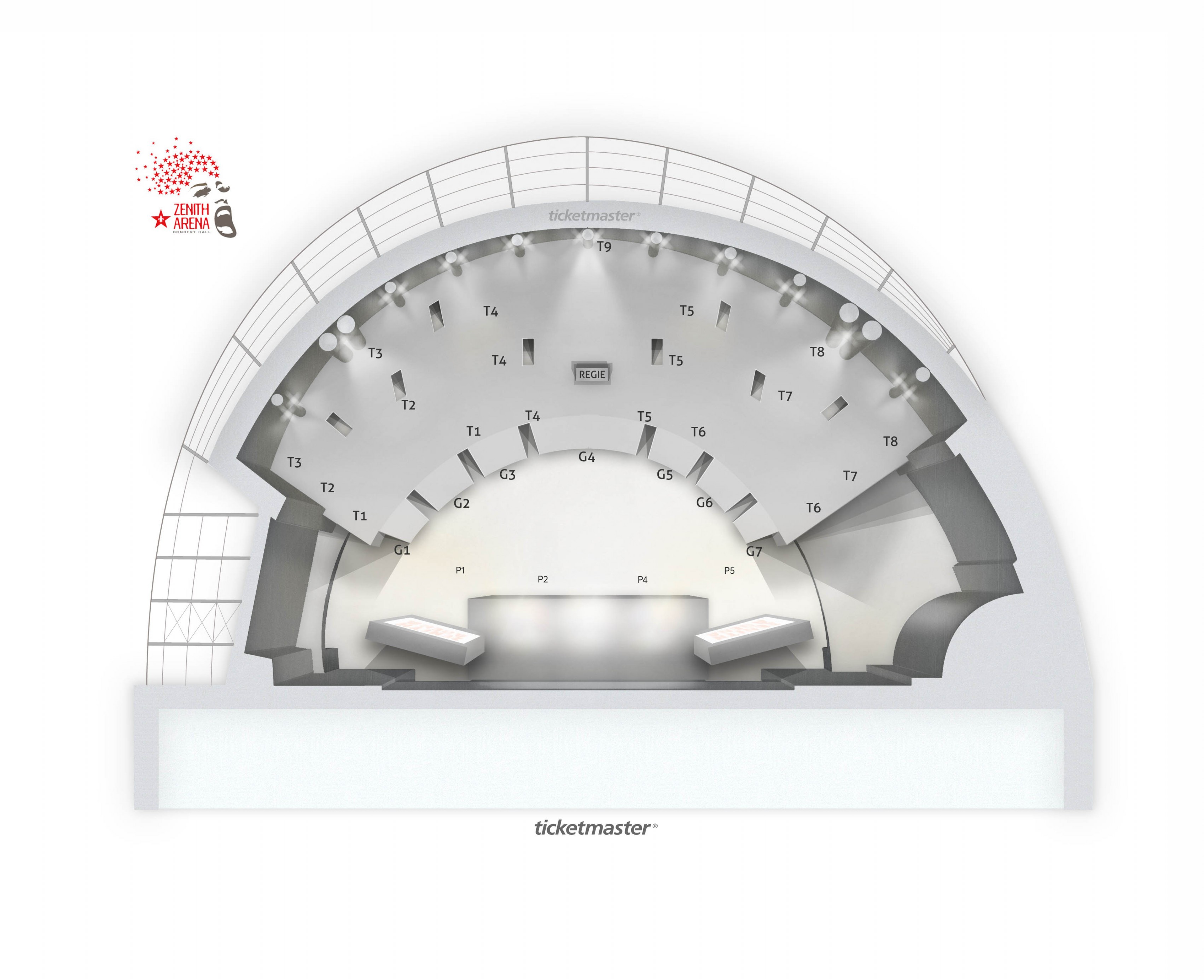 Plan de salle - ZENITH DE LILLE