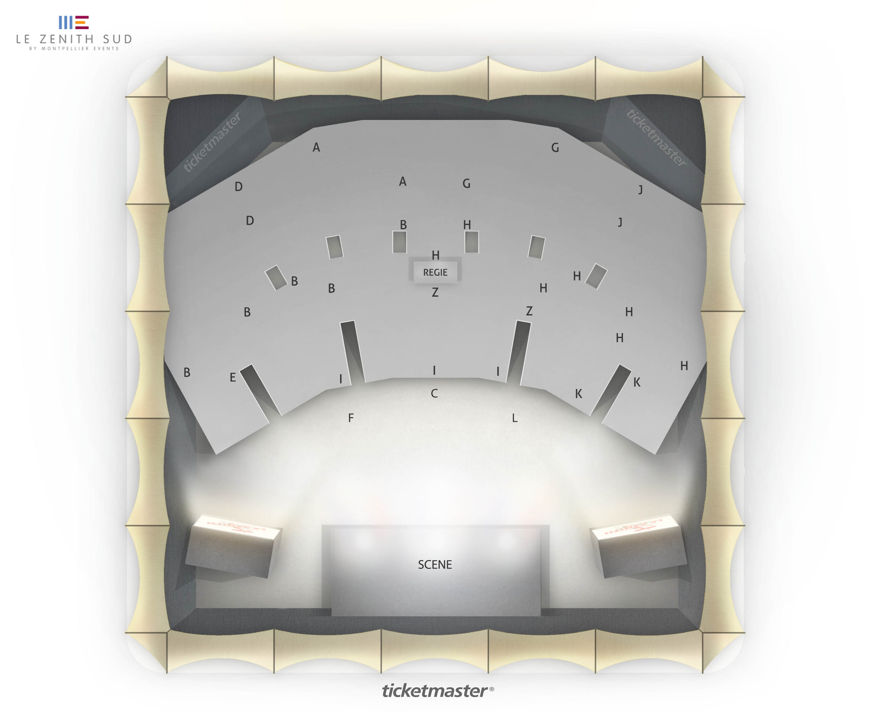 Plan de salle - ZENITH SUD MONTPELLIER