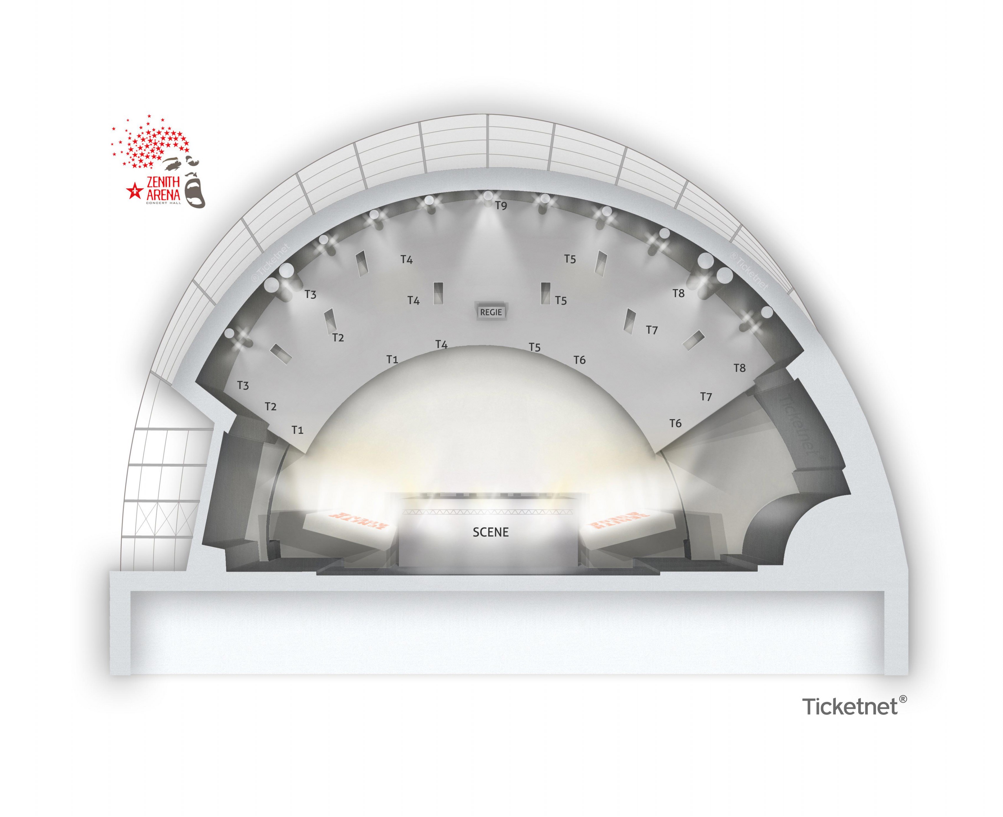 Plan de salle - ZENITH DE LILLE