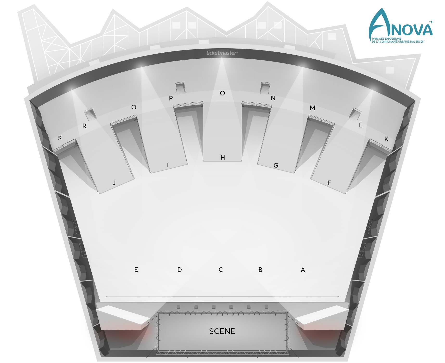 Plan de salle — ANOVA - PARC DES EXPOSITIONS