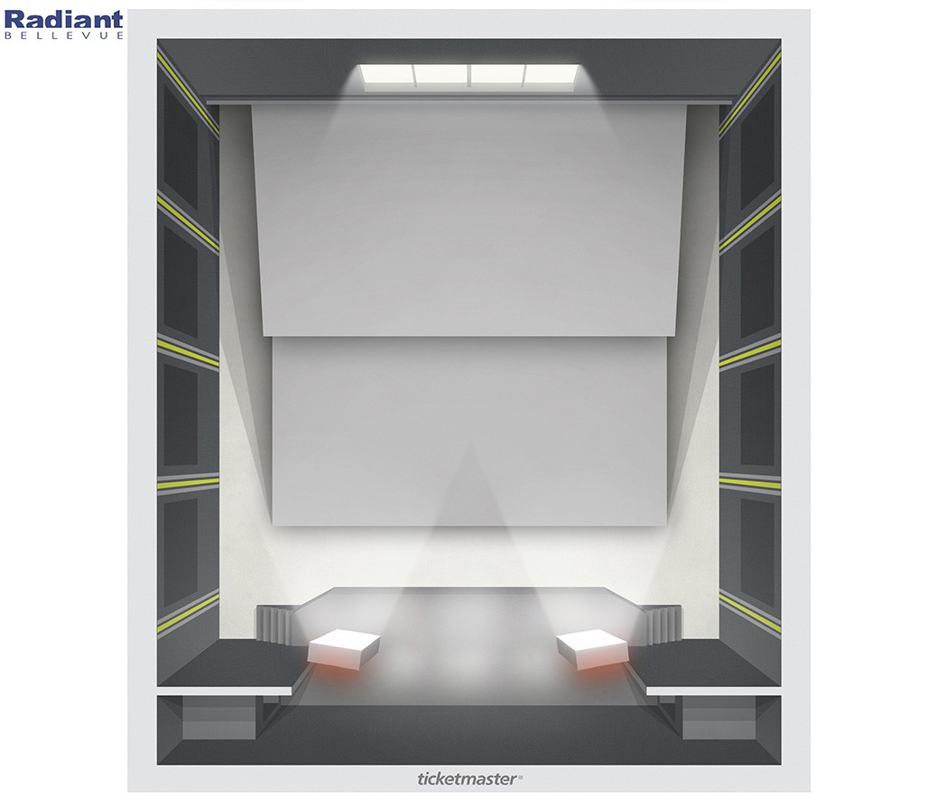 Plan de salle — RADIANT - BELLEVUE