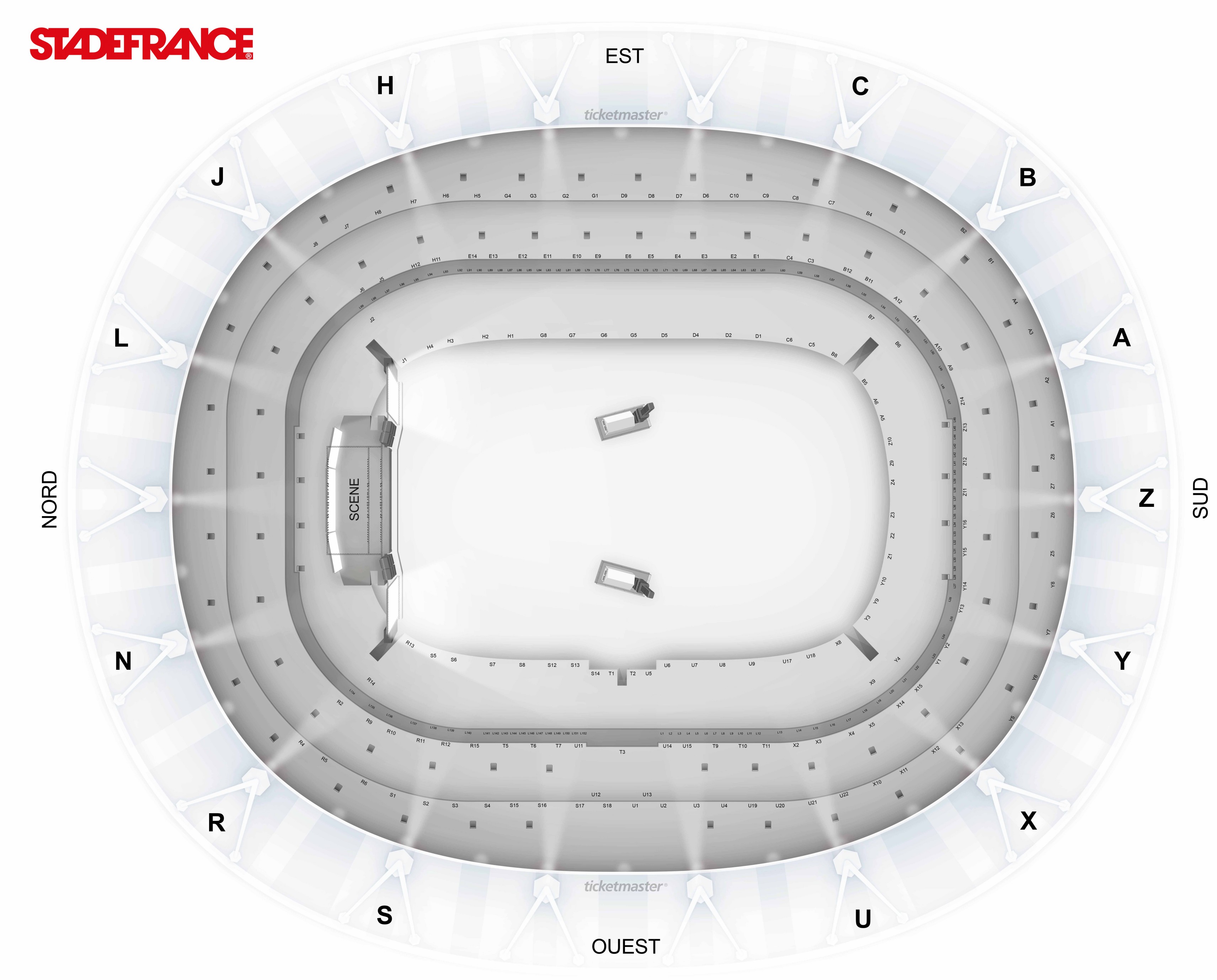Plan de salle - STADE DE FRANCE