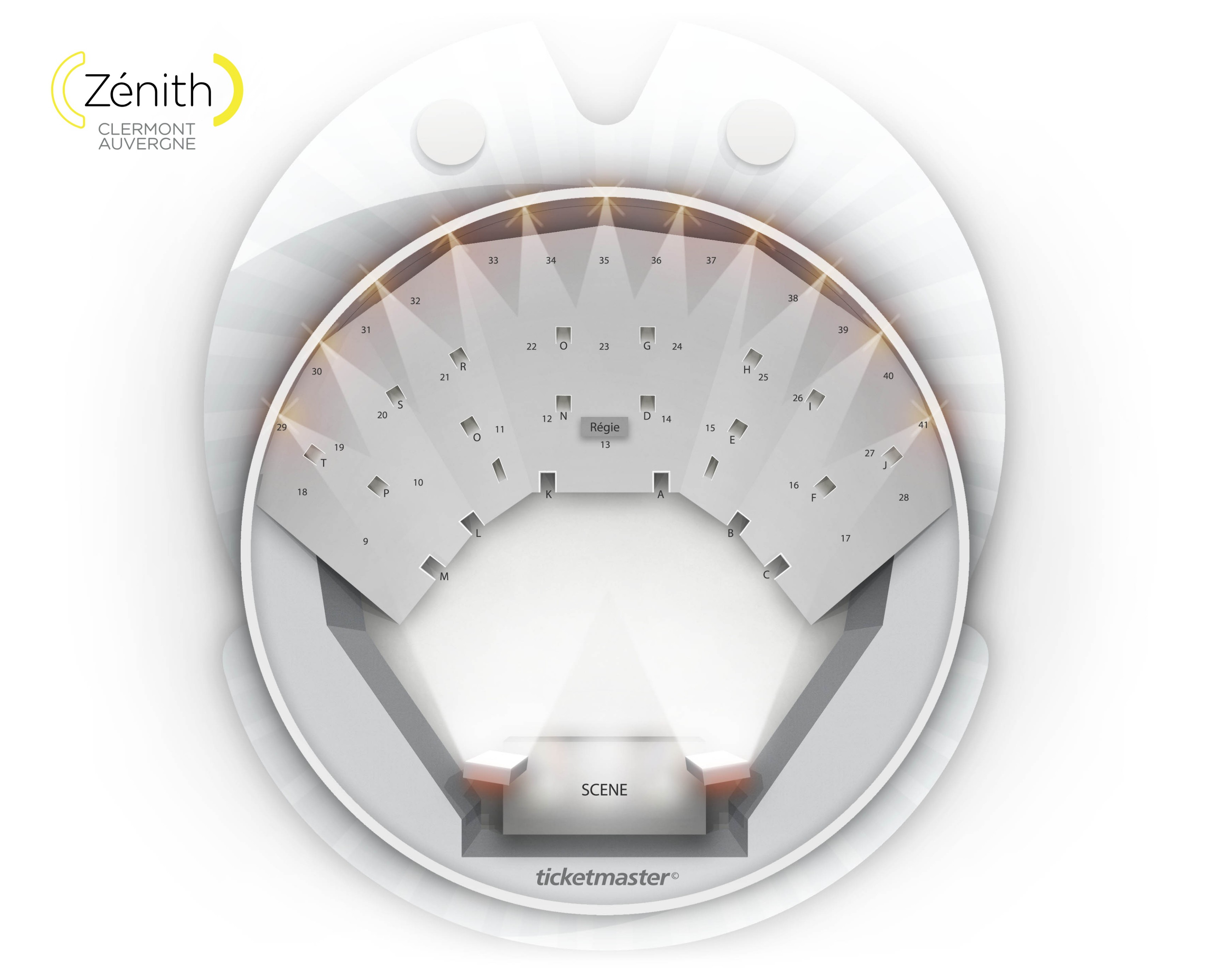 Plan de salle - ZENITH D'AUVERGNE