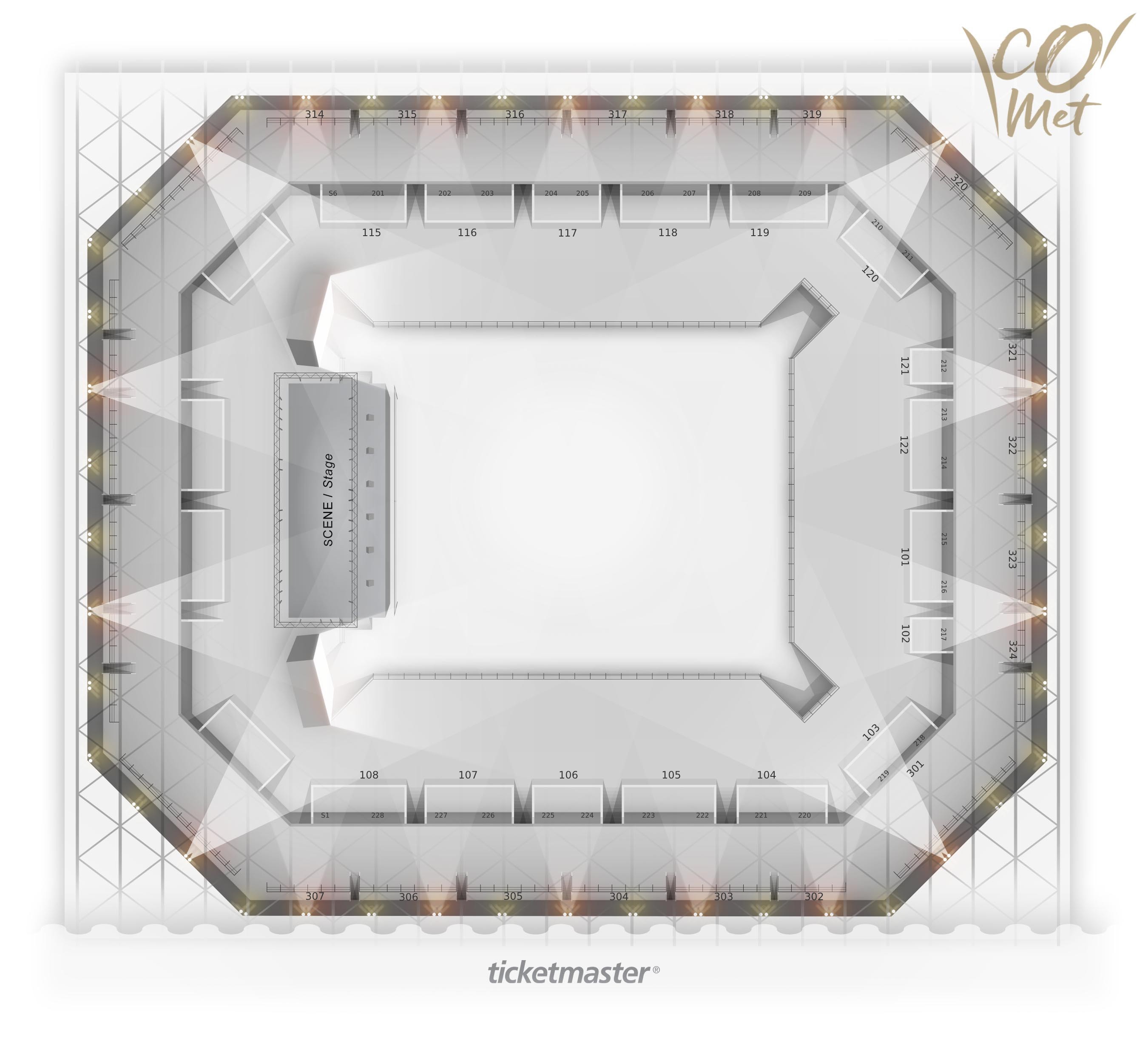 Plan de salle - ARENA D'ORLEANS